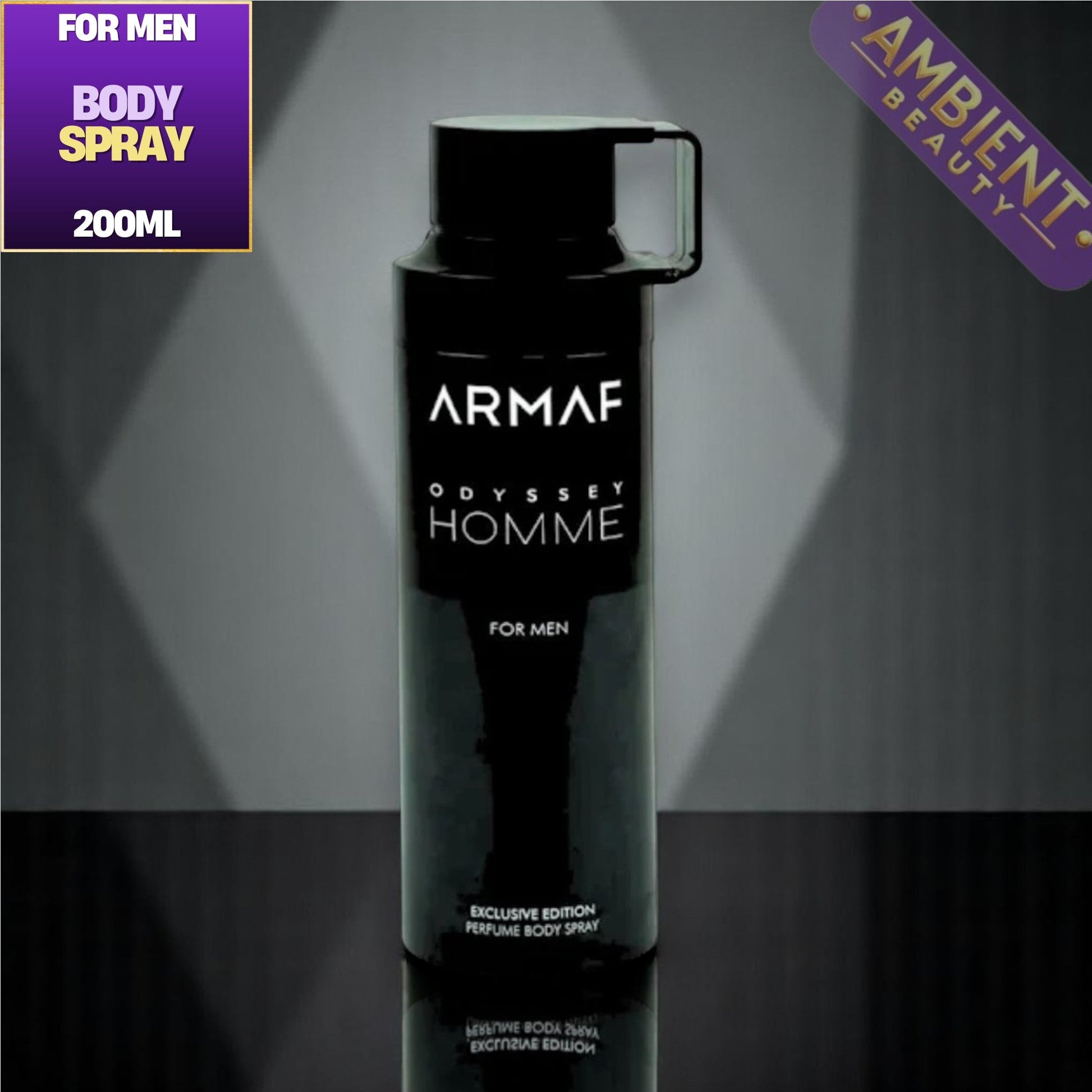 ARMAF Odyssey Homme Black Body Spray 200ml Armaf Ambient Beauty