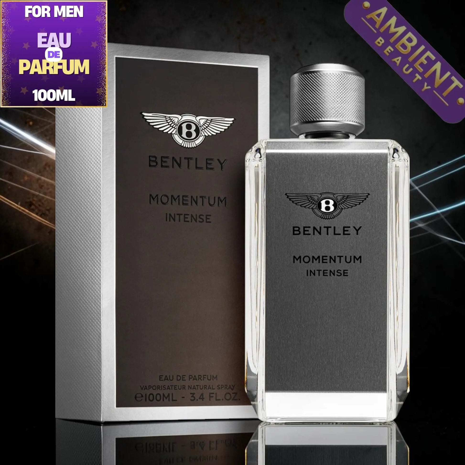 Bentley Momentum Intense Eau de Parfum Bottle