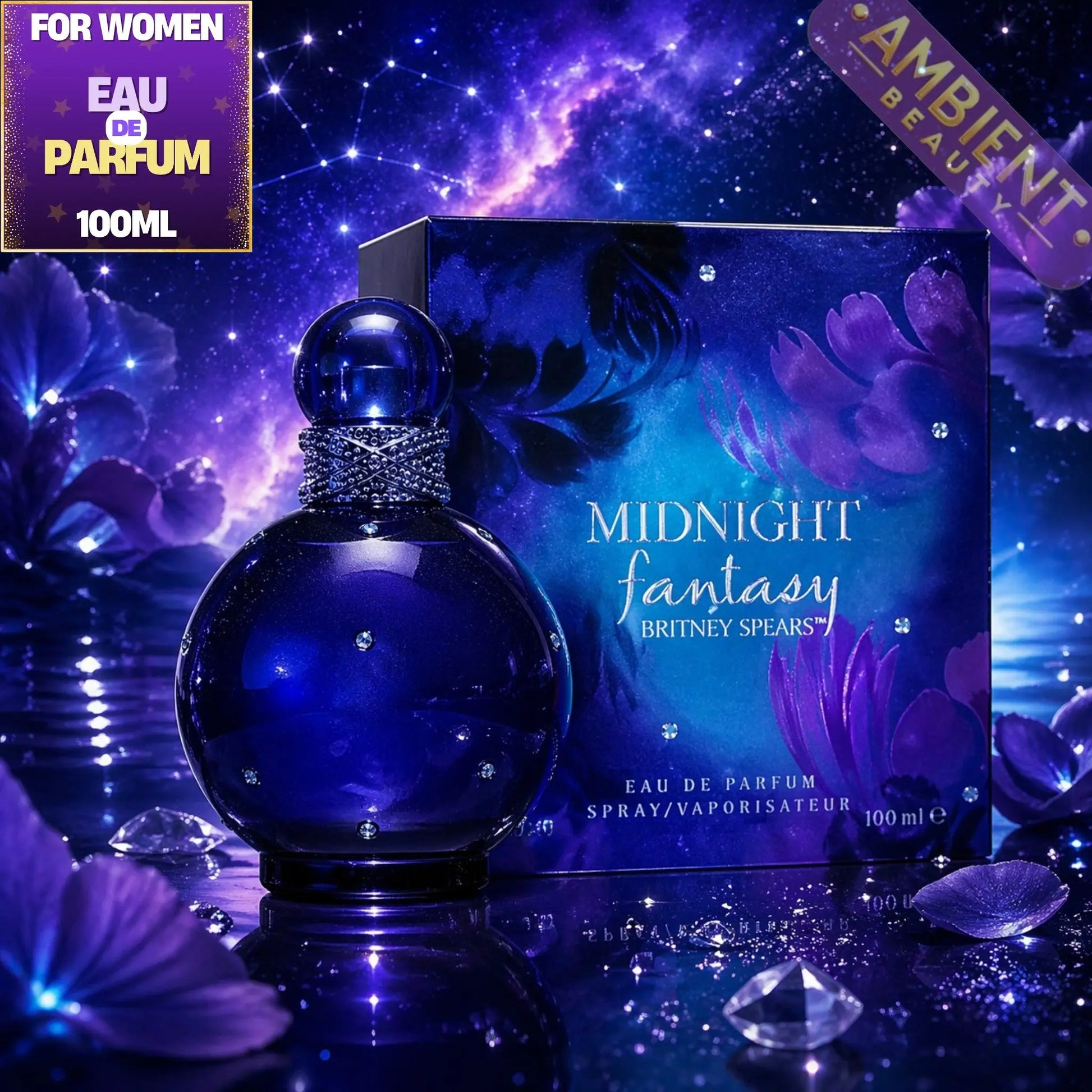 Britney Spears Midnight Fantasy Eau de Parfum Bottle