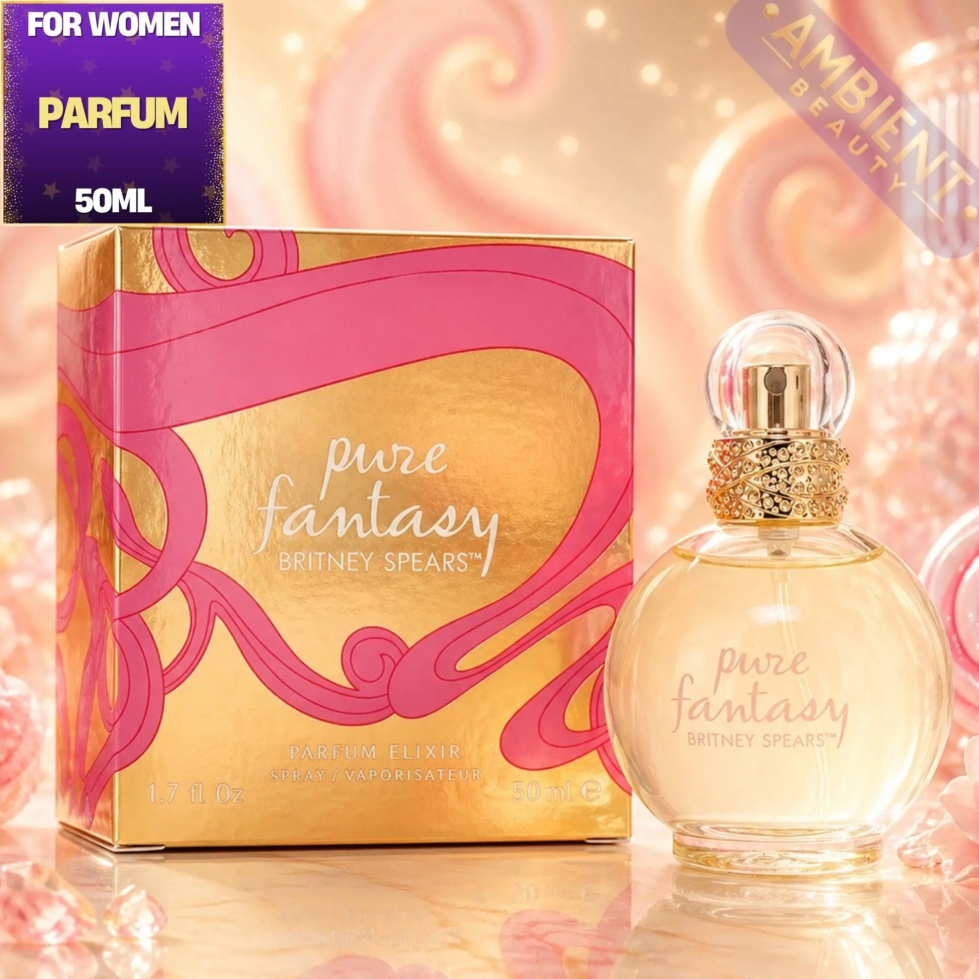 Britney Spears Pure Fantasy Parfum Elixir Bottle