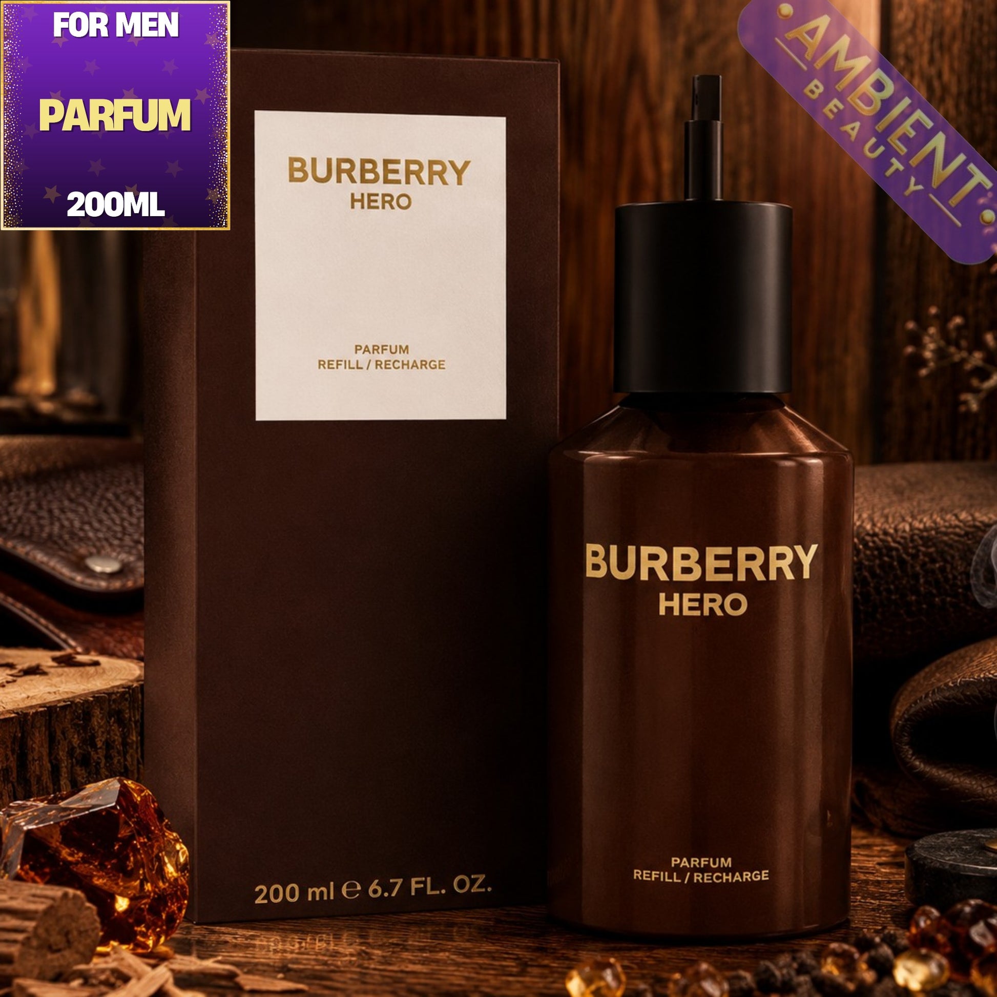 Burberry Hero Parfum Bottle Refill