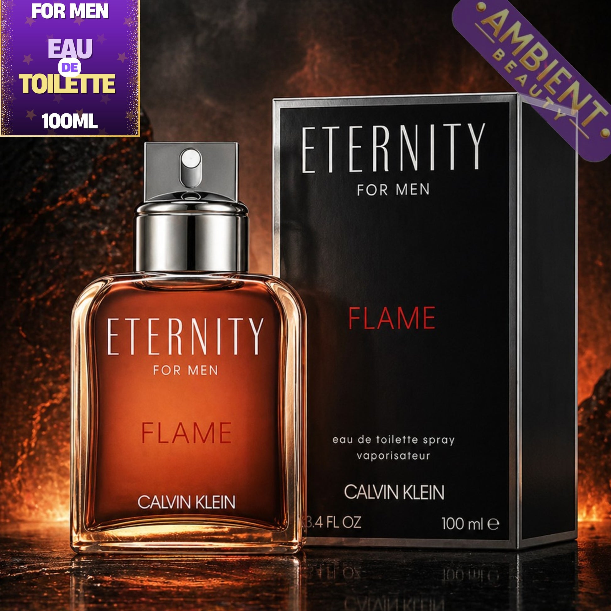 Calvin Klein Eternity Flame Eau de Toilette Bottle