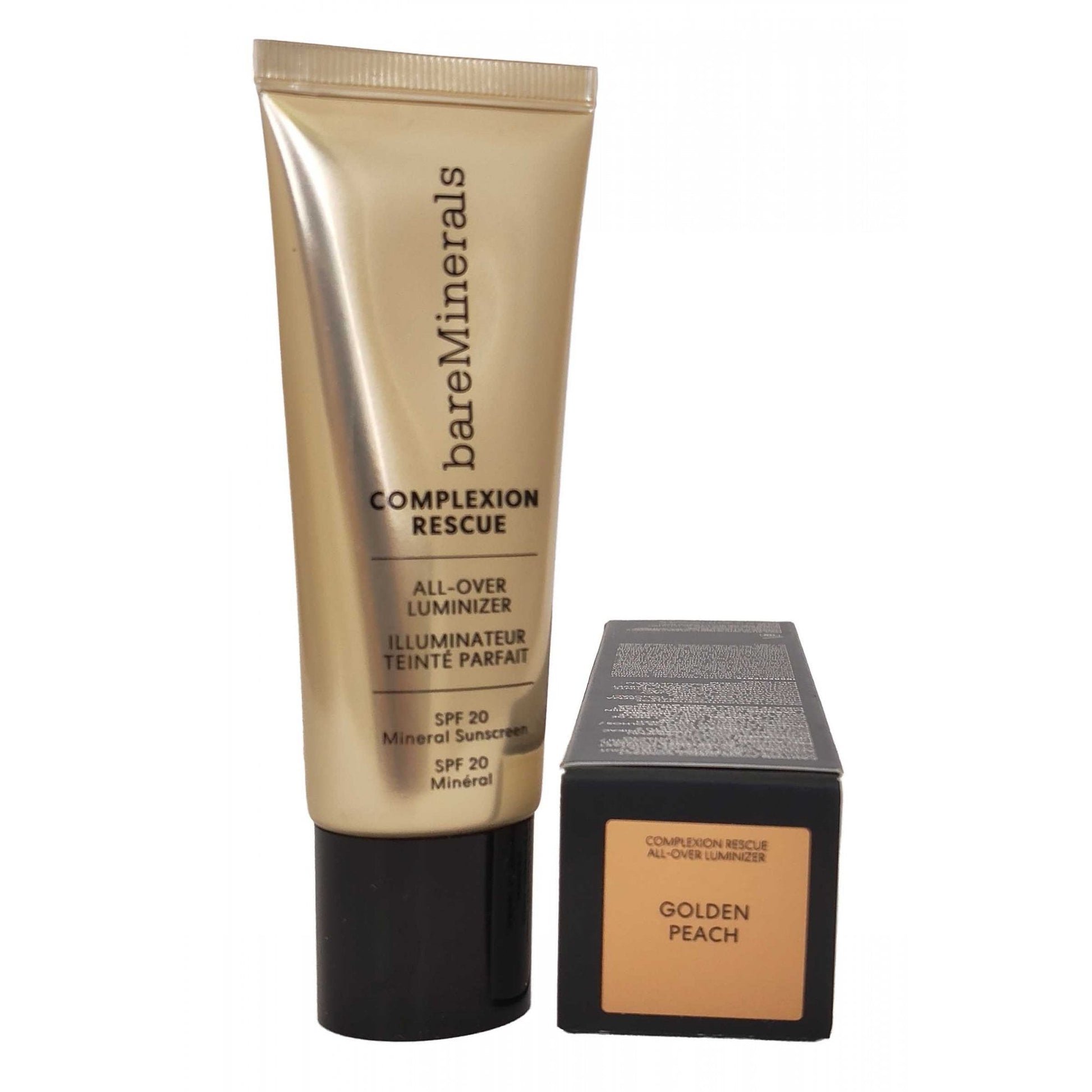 bareMinerals Complexion Rescue All Over Luminizer Tinted Moisturiser SPF20 35ml - Golden Peach For Men &  Women