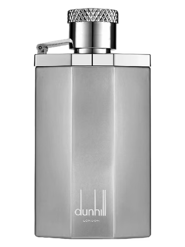 Dunhill perfume bottle on a black background