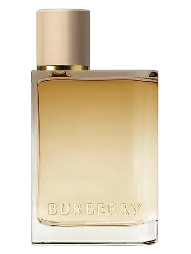 Burberry perfume bottle on a black background