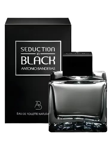 Antonio Banderas Seduction In Black Eau de Toilette Bottle