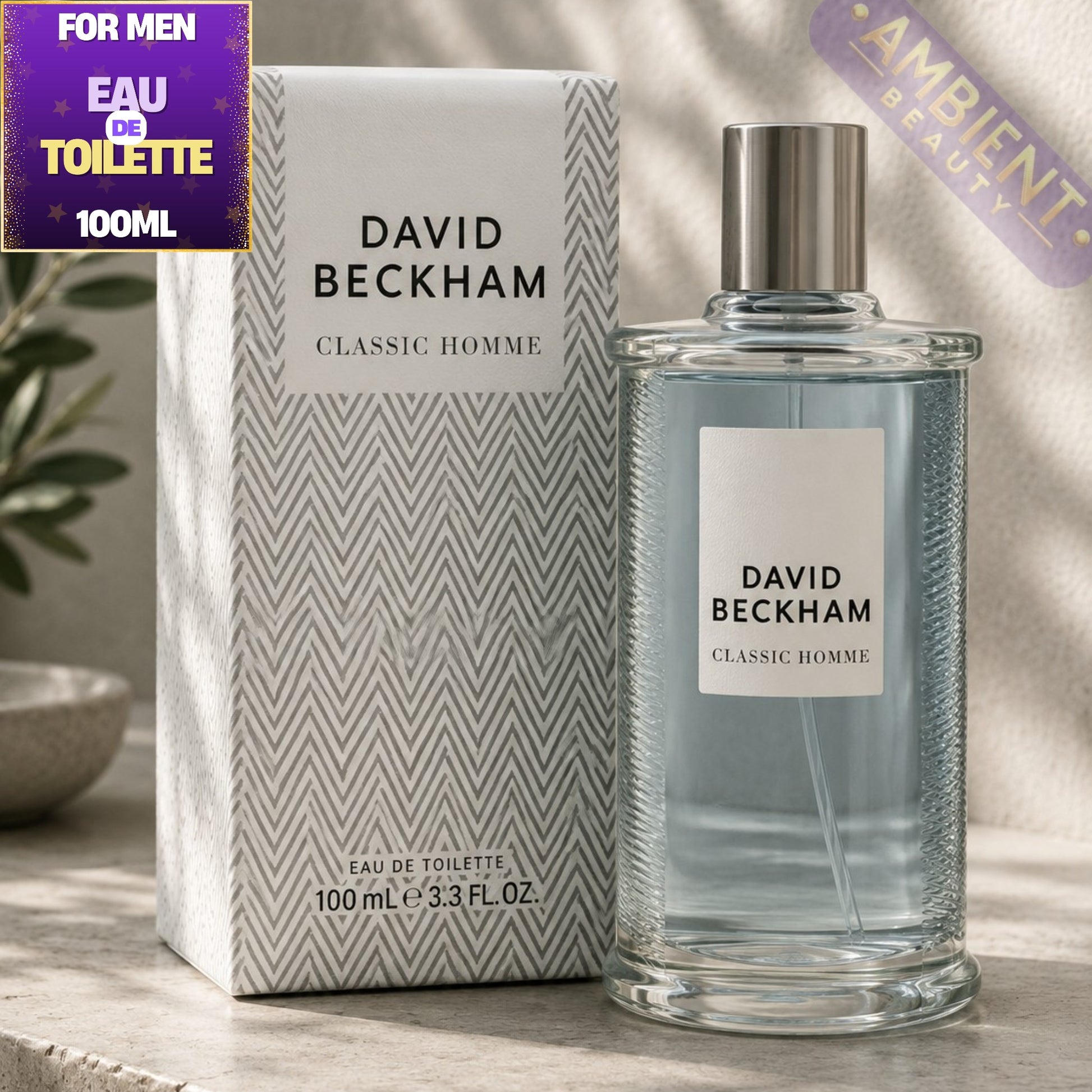 David Beckham Classic Homme Eau de Toilette Bottle