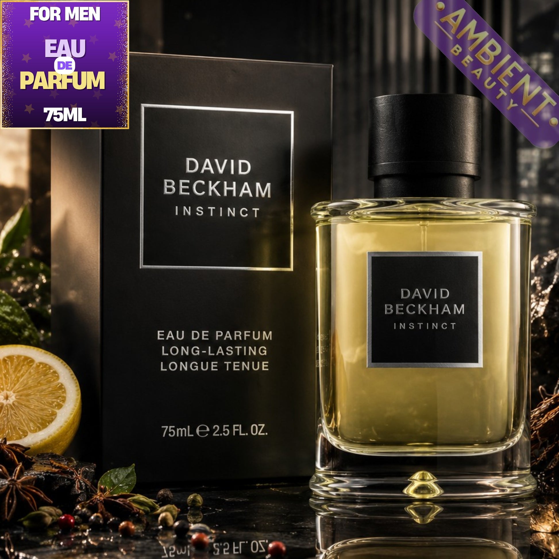 David Beckham Instinct Long-Lasting Eau de Parfum Bottle