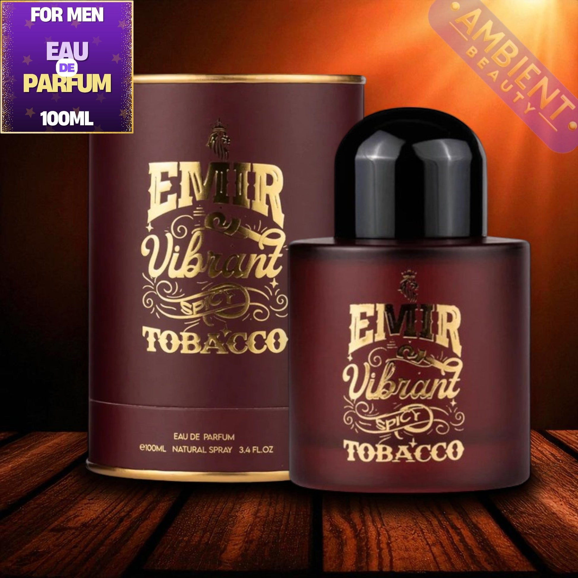 EMIR Vibrant Spicy Tobacco Eau De Parfum 100ml by Paris Corner Paris Corner Ambient Beauty
