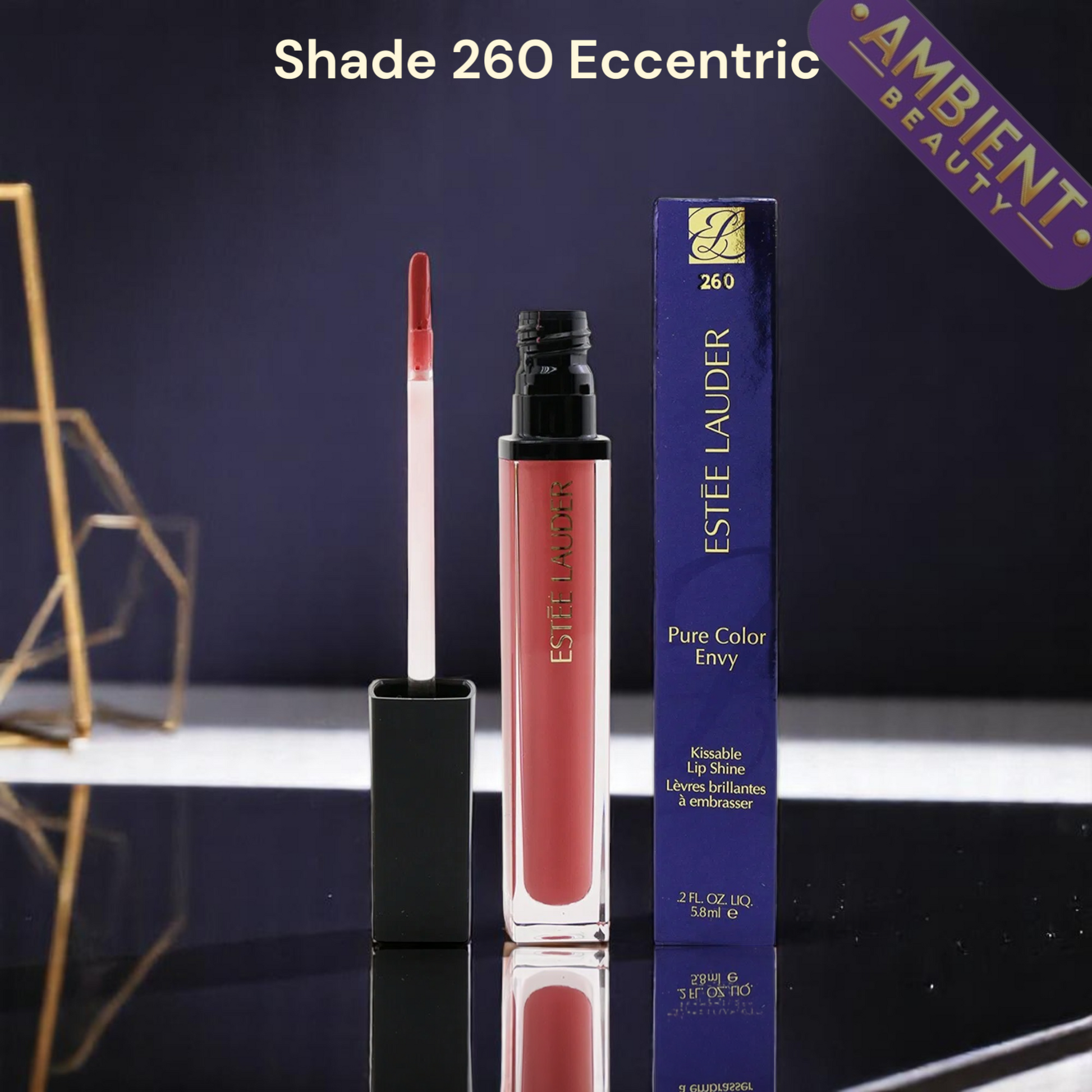 ESTEE LAUDER Pure Color Envy Kissable Lip Shine 5.8ml Shade 260 Eccentric Estee Lauder Ambient Beauty