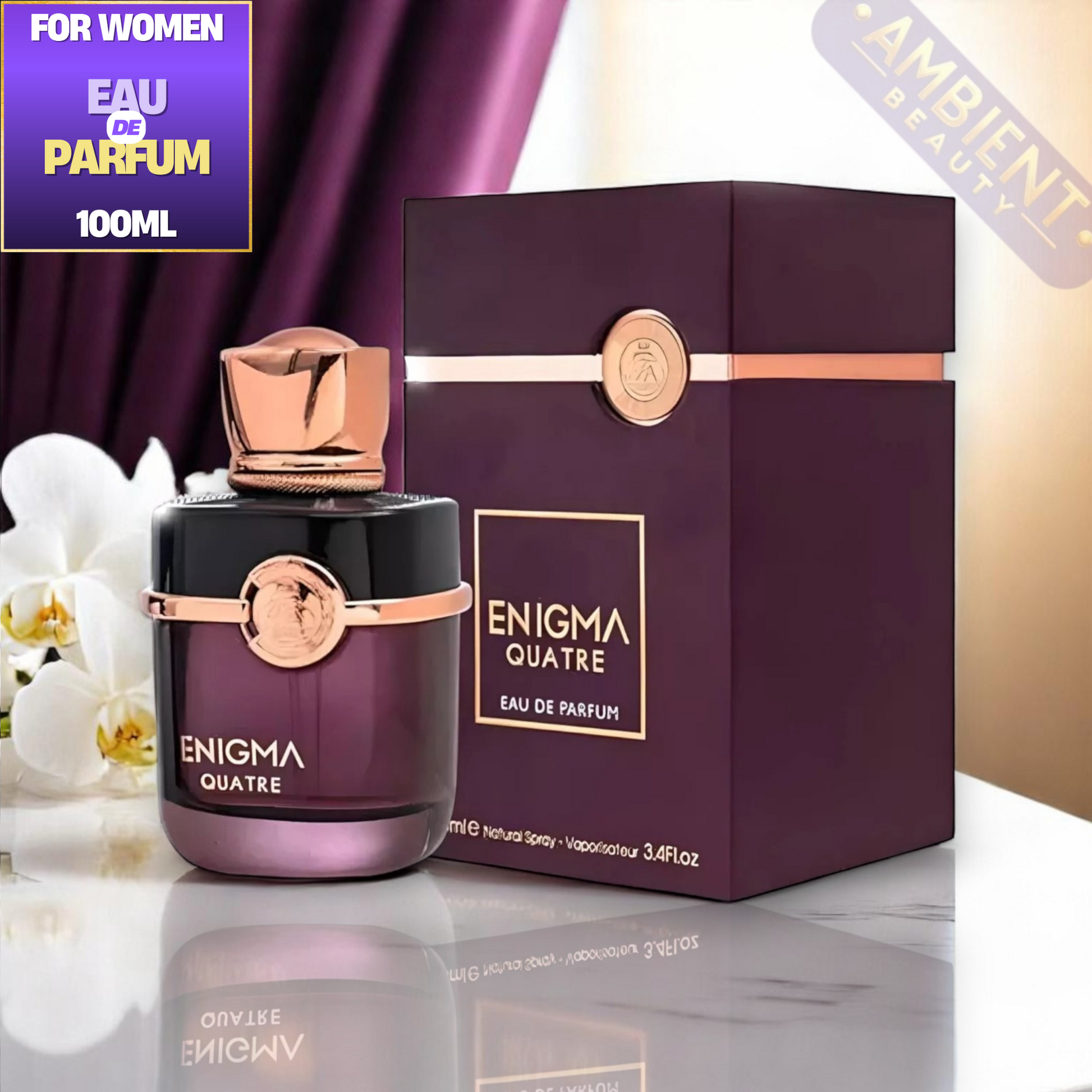 FRENCH AVENUE Enigma Quatre Eau De Parfum 100ml by Fragrance World French Avenue Ambient Beauty