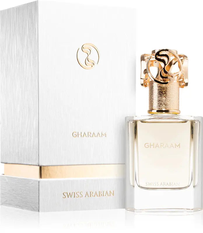 SWISS ARABIAN Gharaam Eau de Parfum 50ml For Men & Women – Warm Spicy Woody Amber Fragrance with Saffron, Amber & Cedar Swiss Arabian Ambient Beauty