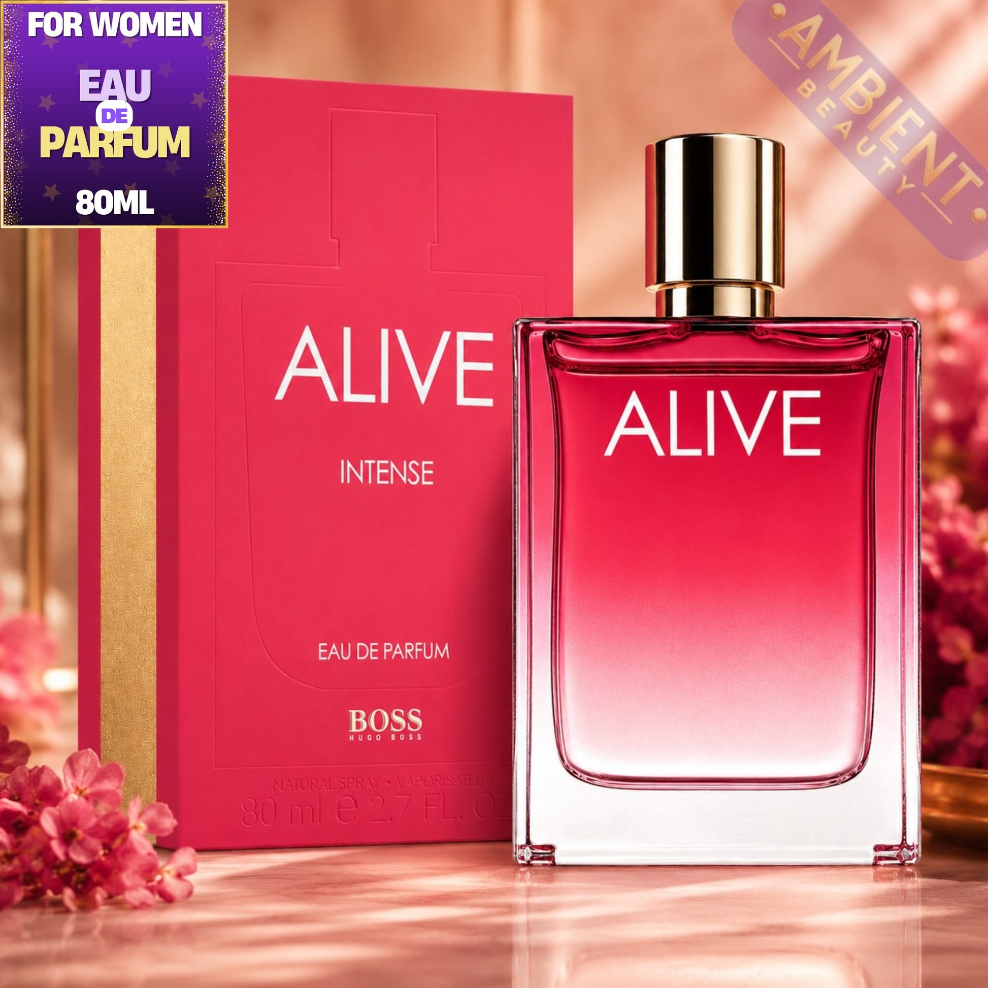 Hugo Boss Alive Intense Eau de Parfum Bottle