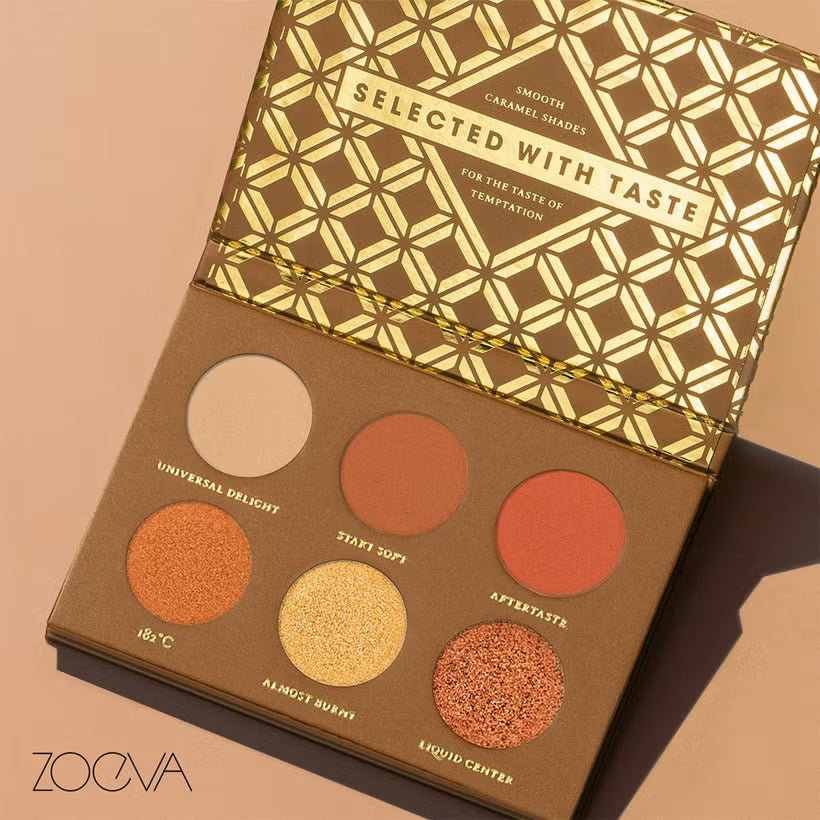 ZOEVA Caramel Melange Voyager Eyeshadow Palette Mini 6x0.9g Zoeva Ambient Beauty