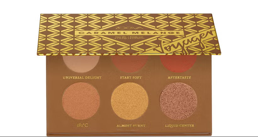 ZOEVA Caramel Melange Voyager Eyeshadow Palette Mini 6x0.9g Zoeva Ambient Beauty