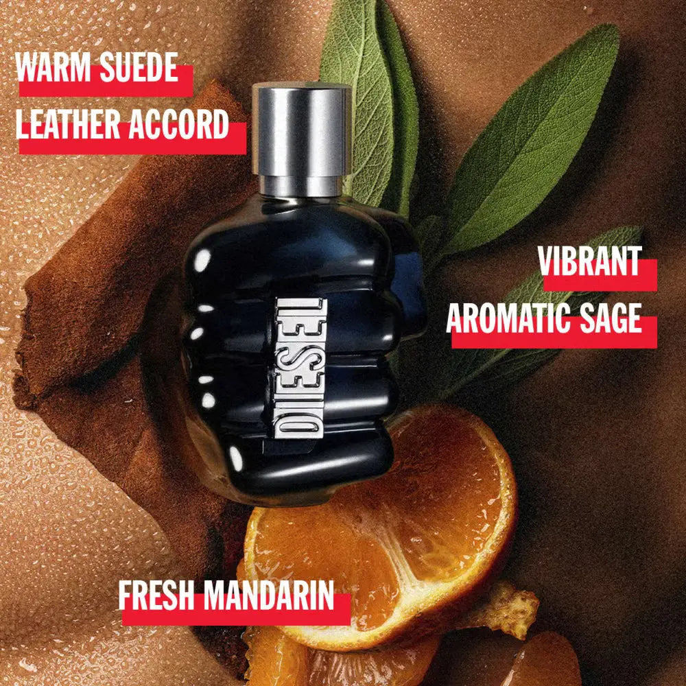 DIESEL Only The Brave Eau de Parfum 50ml For Men – Fresh Spicy Gourmand Fragrance with Lemon, Lavender & Suede Diesel Ambient Beauty