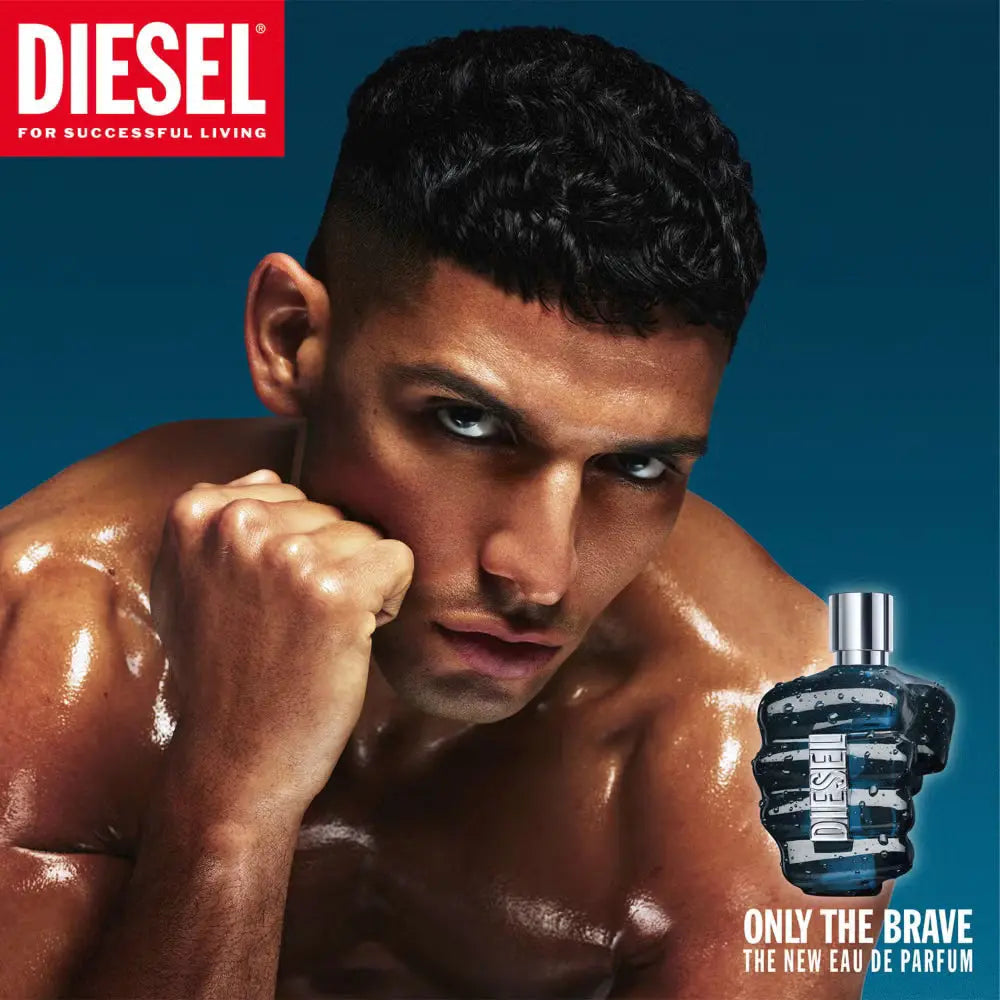 DIESEL Only The Brave Eau de Parfum 50ml For Men – Fresh Spicy Gourmand Fragrance with Lemon, Lavender & Suede Diesel Ambient Beauty