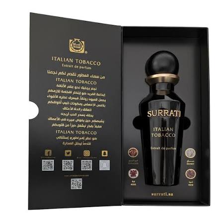 Surrati Italian Tobacco Extrait De Parfum 150ml For Men and Women