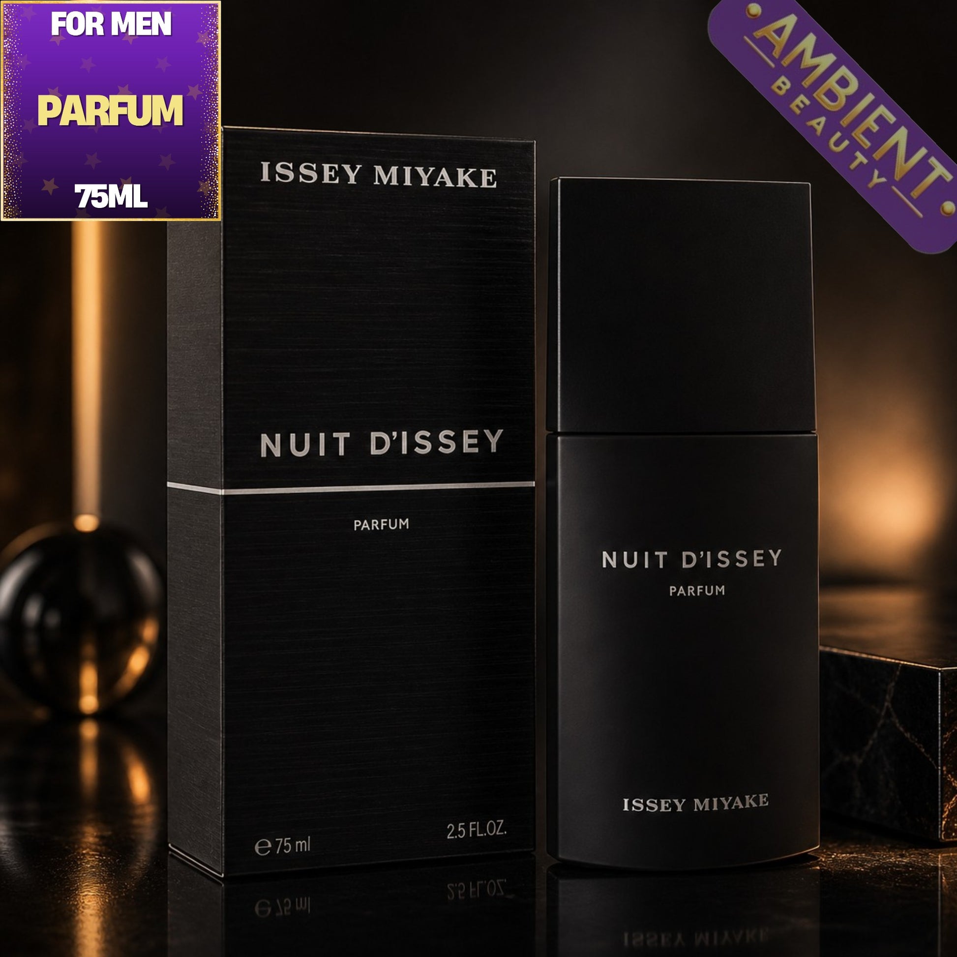 Issey Miyake Nuit d'Issey Parfum Bottle