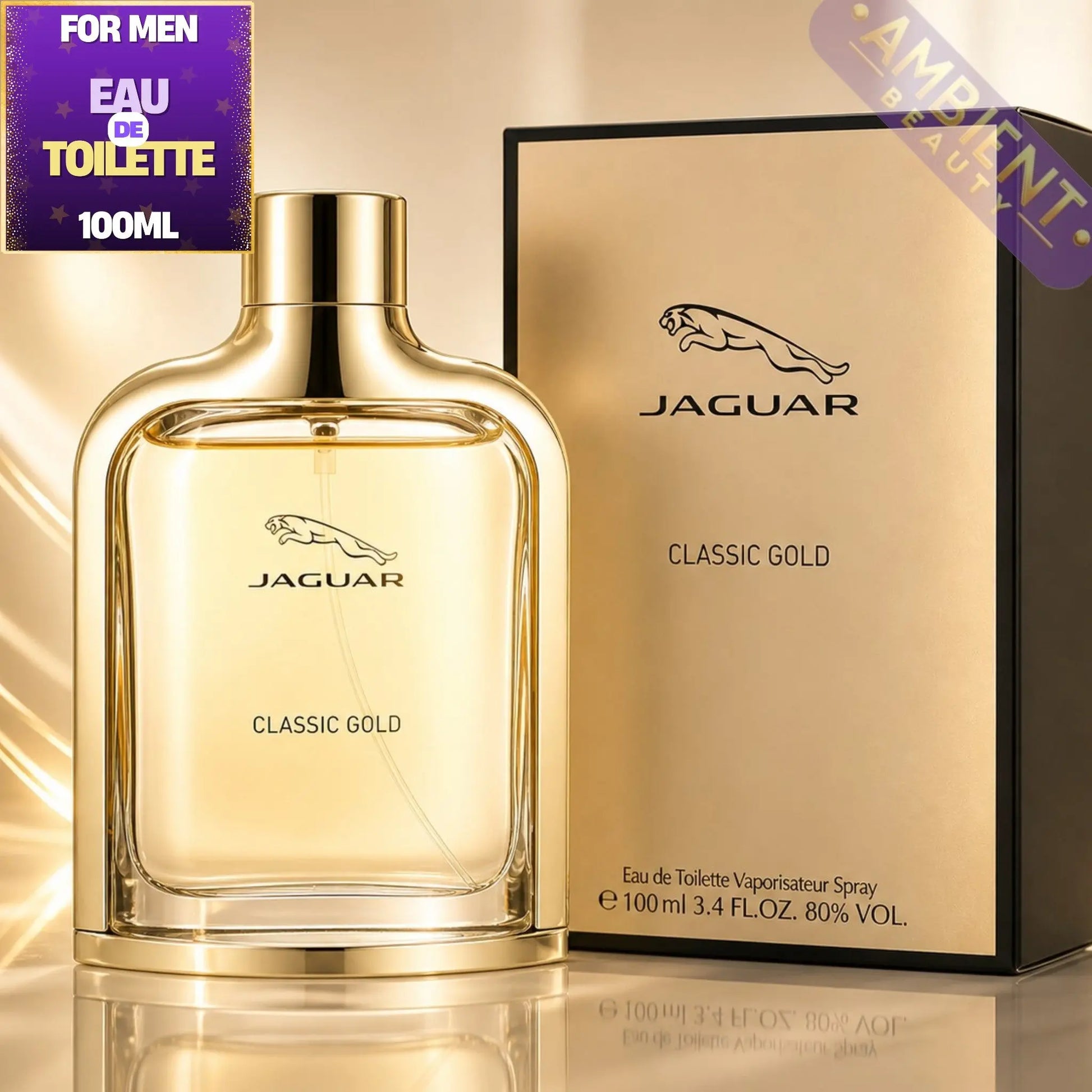 Jaguar Classic Gold Eau de Toilette Bottle