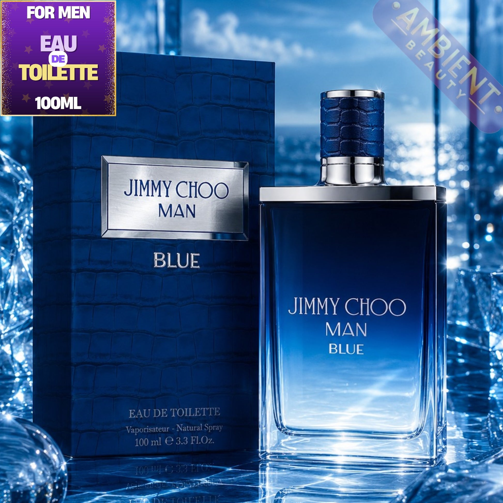 Jimmy Choo Man Blue Eau de Toilette Bottle
