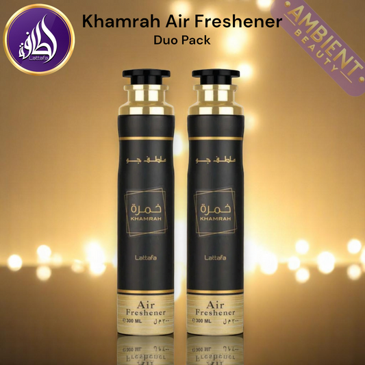 LATTAFA Khamrah Air Freshener Duo Pack 2x300ml Room Spray Lattafa Ambient Beauty
