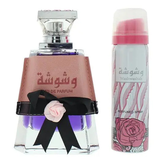 LATTAFA Washwasha Eau De Parfum 100ml with Perfumed Body Spray LattafaAmbient Beauty