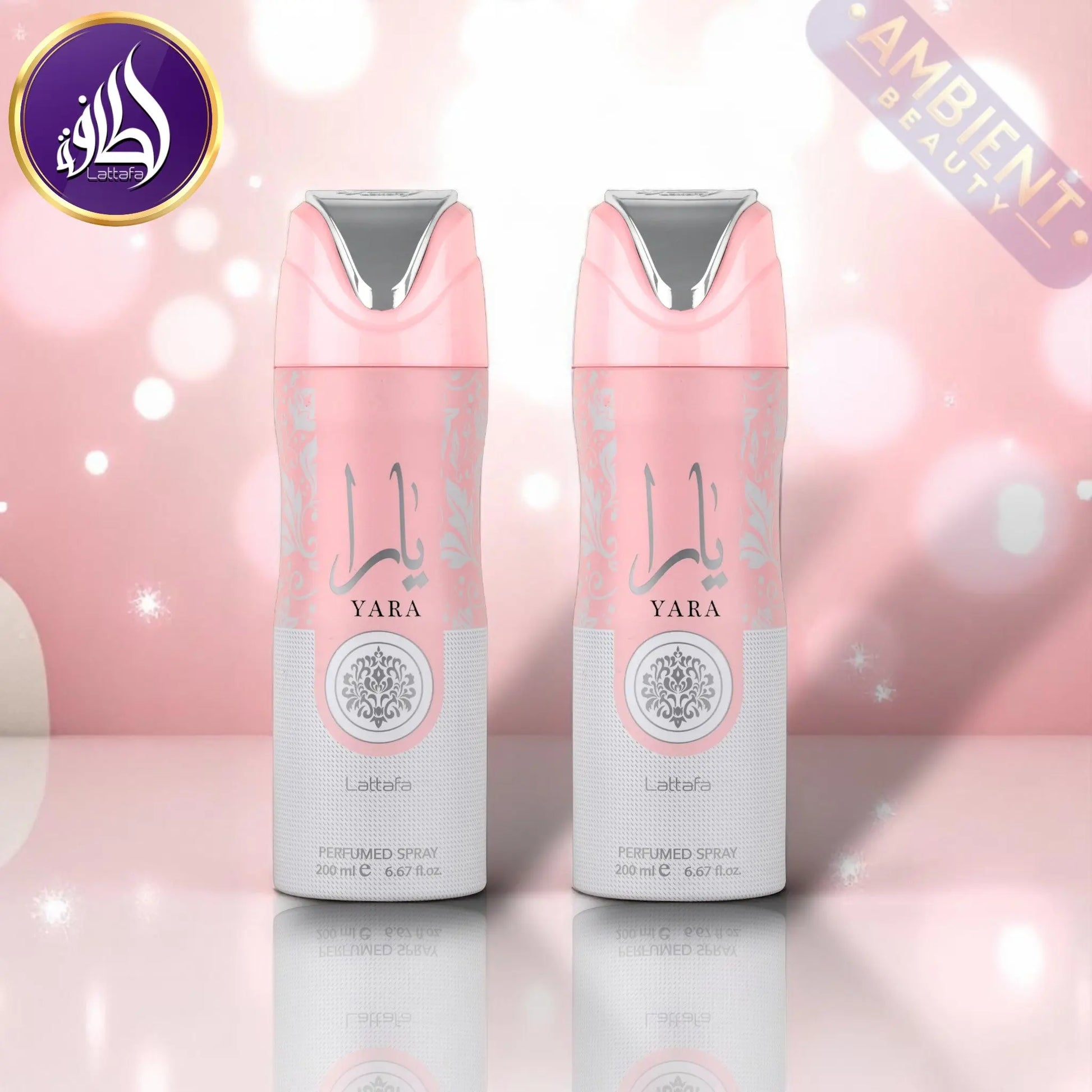 LATTAFA Yara Body Spray 200ml Duo Pack For Women Lattafa Ambient Beauty