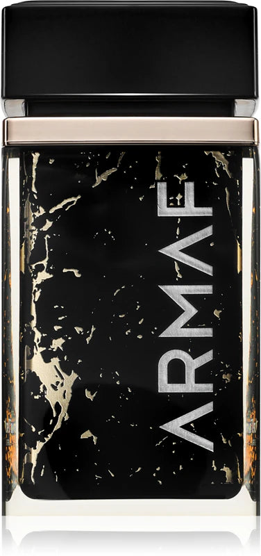 Armaf perfume bottle with black and gold design