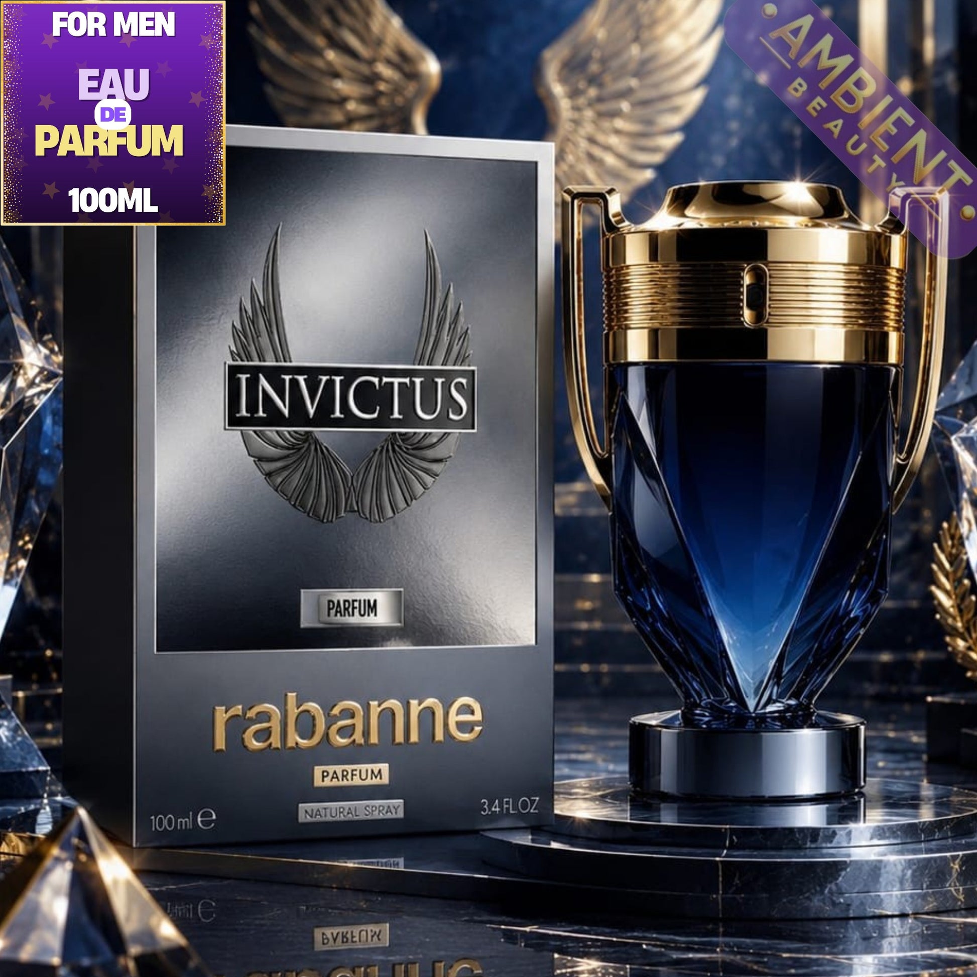 Paco Rabanne Invictus Parfum Eau de Parfum Bottle