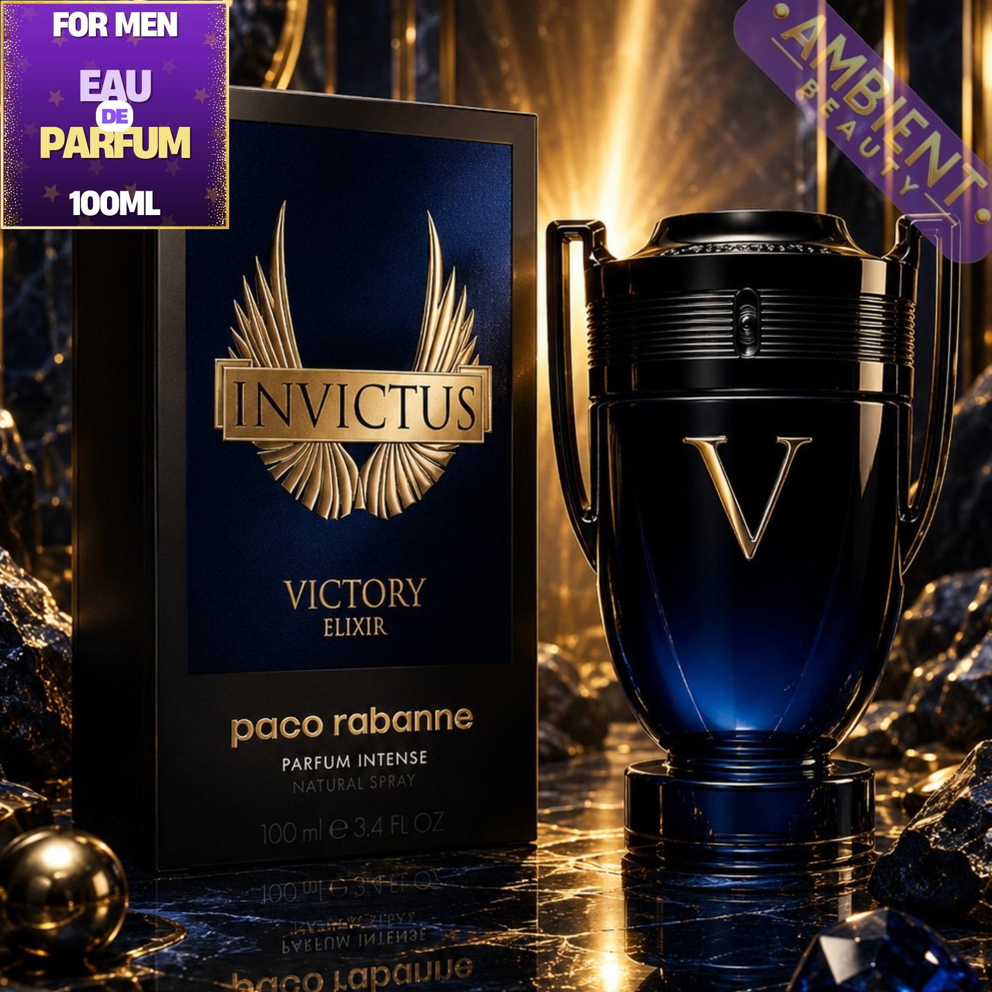 Paco Rabanne Invictus Victory Elixir Eau de Parfum Bottle