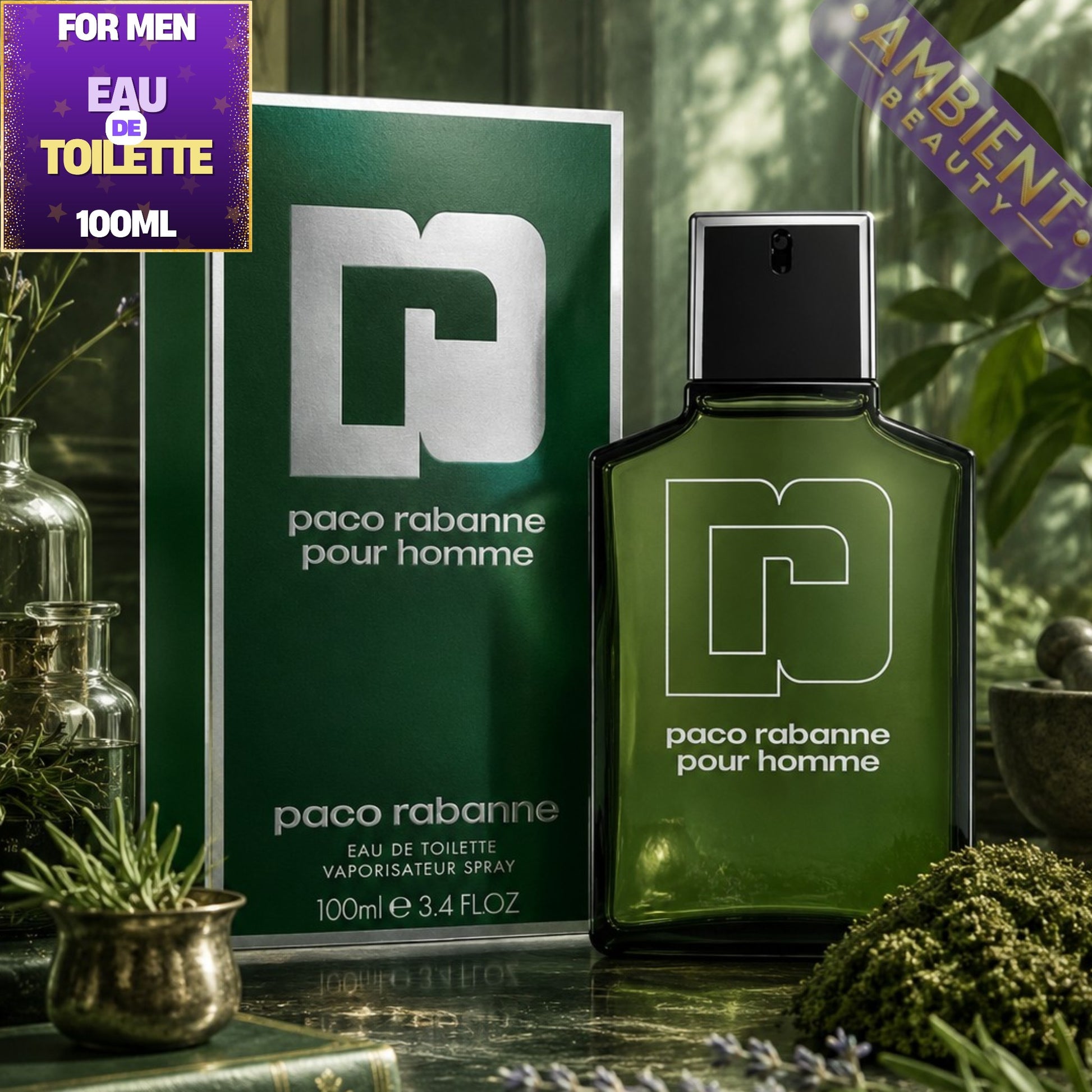 Paco Rabanne Pour Homme Eau de Toilette Bottle