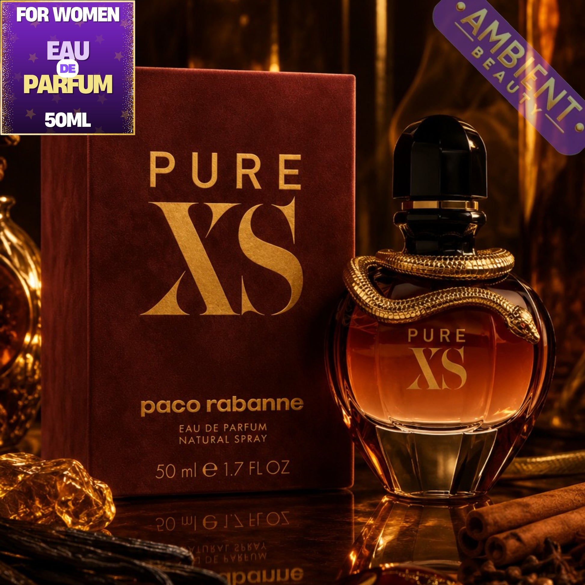Paco Rabanne Pure XS for Her Eau de Parfum Bottle