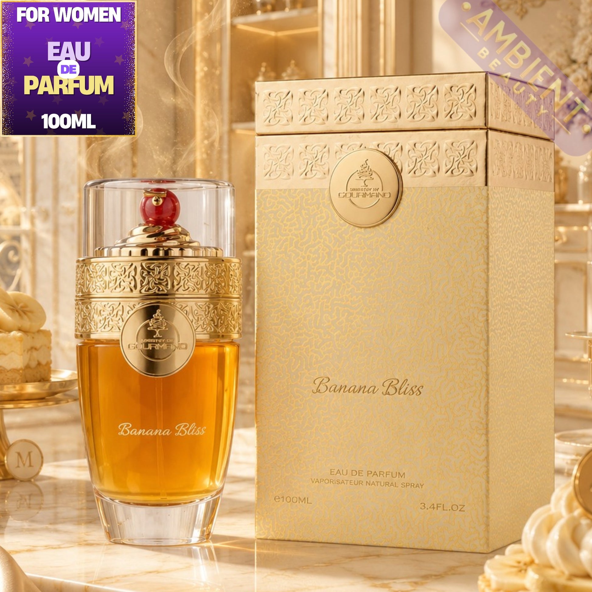 Paris Corner Ministry Of Gourmand Banana Bliss Eau De Parfum Bottle