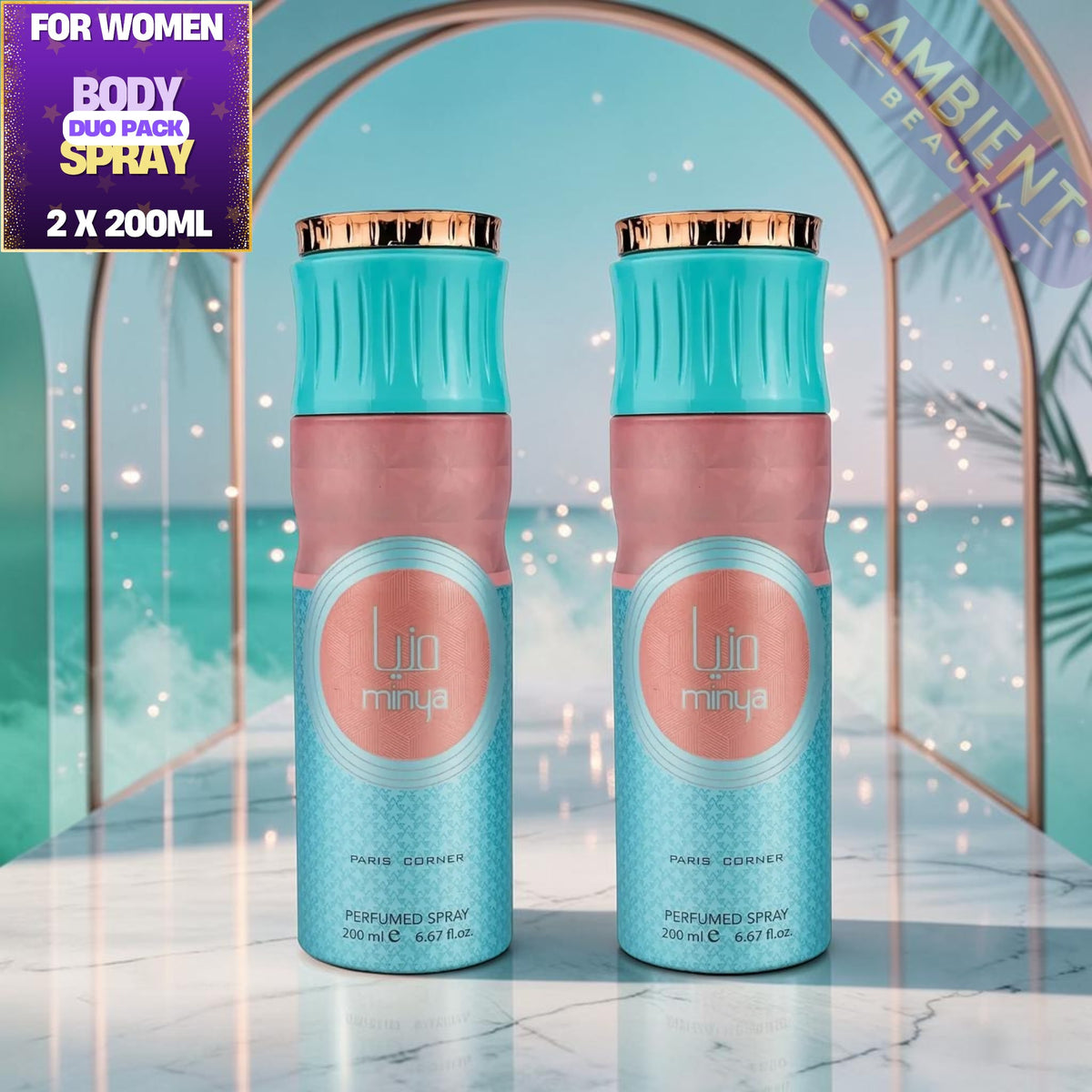 PARIS CORNER Minya Body Spray 2x200ml Duo Pack