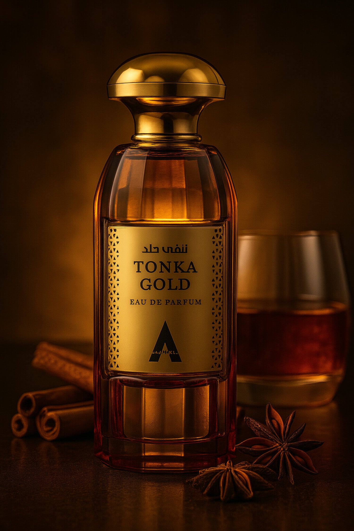 Atralia Tonka Gold Eau de Parfum Bottle