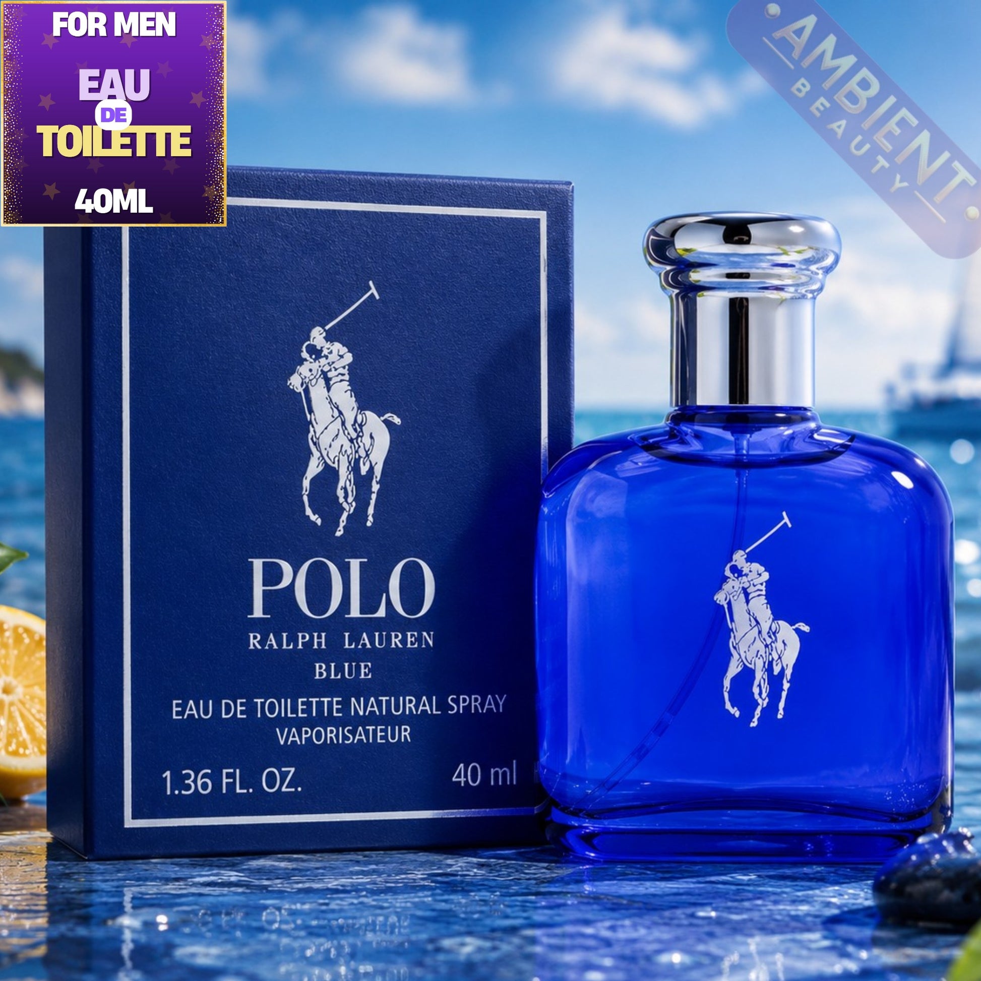 Ralph Lauren Polo Blue Eau de Toilette Bottle