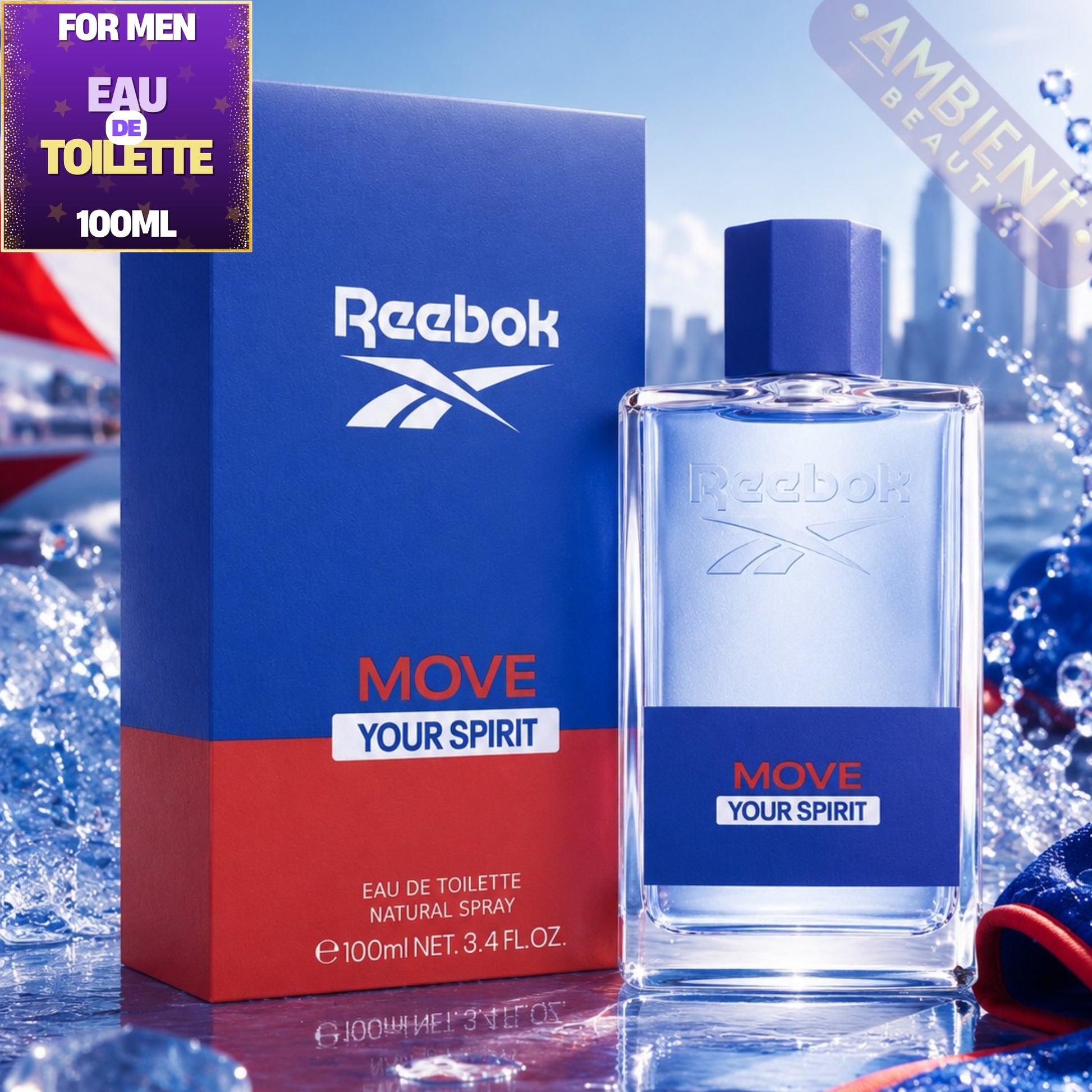 Reebok Move Your Spirit Men Eau de Toilette Bottle