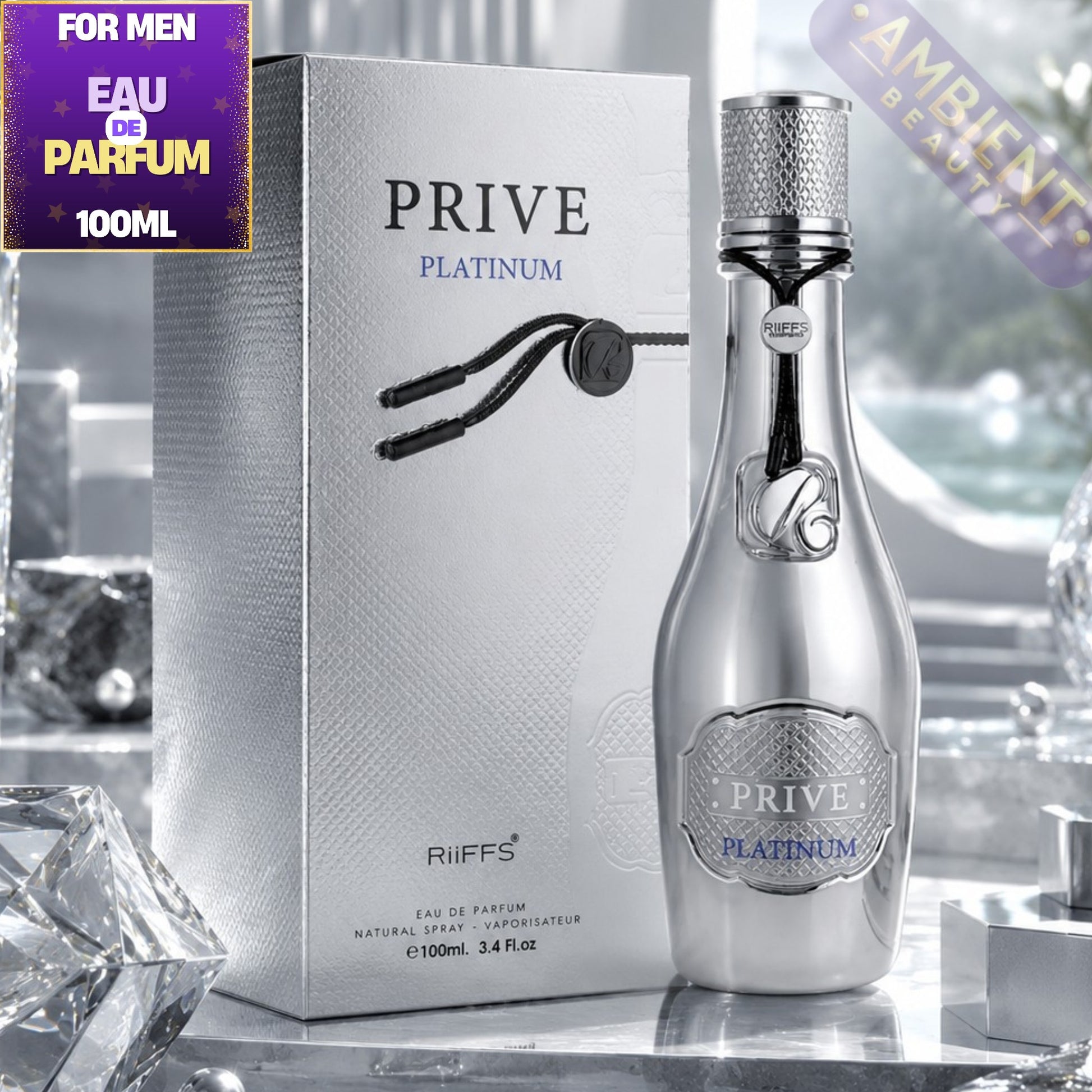 Riiffs Prive Platinum Eau De Parfum Bottle