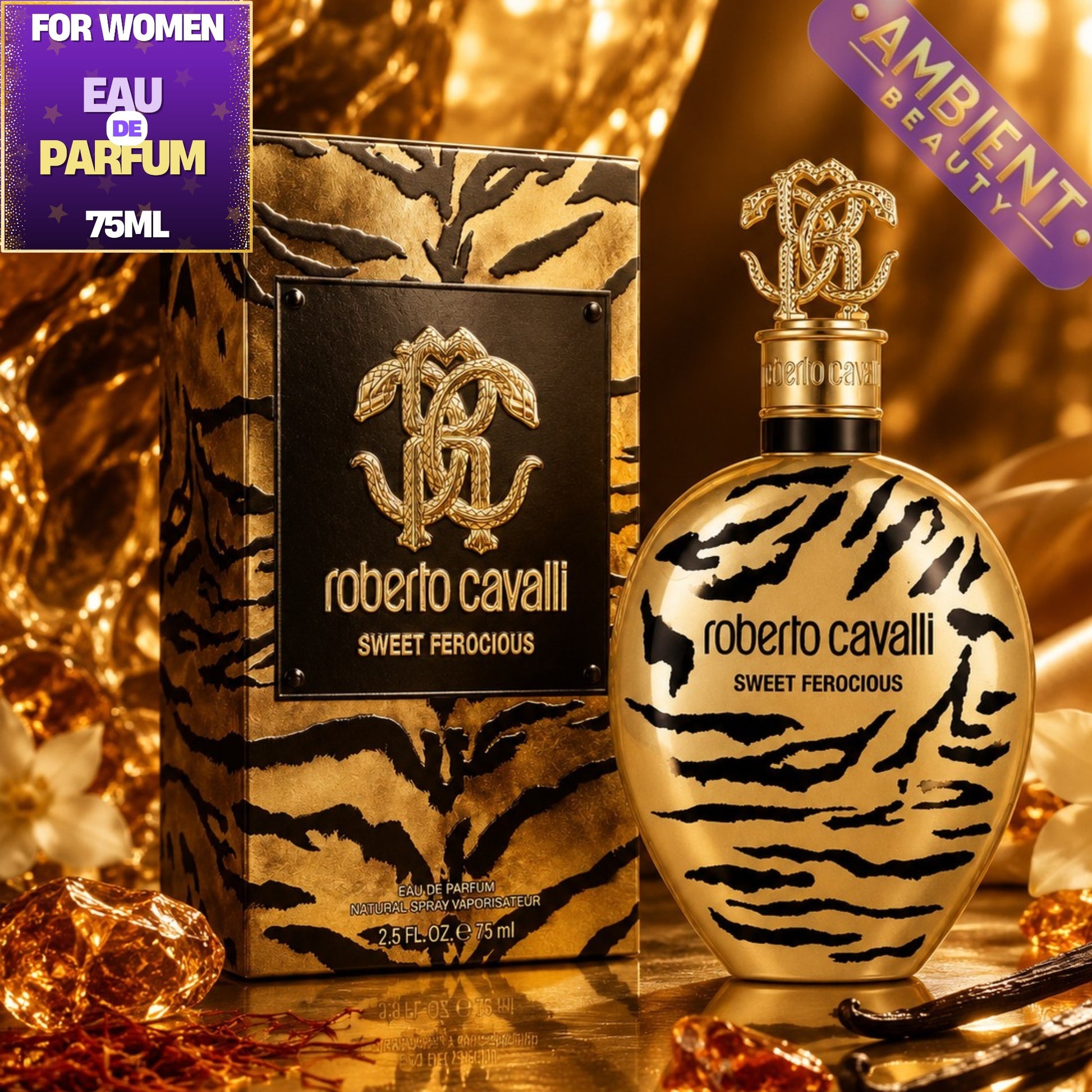 Roberto Cavalli Sweet Ferocious  Eau de Parfum Bottle