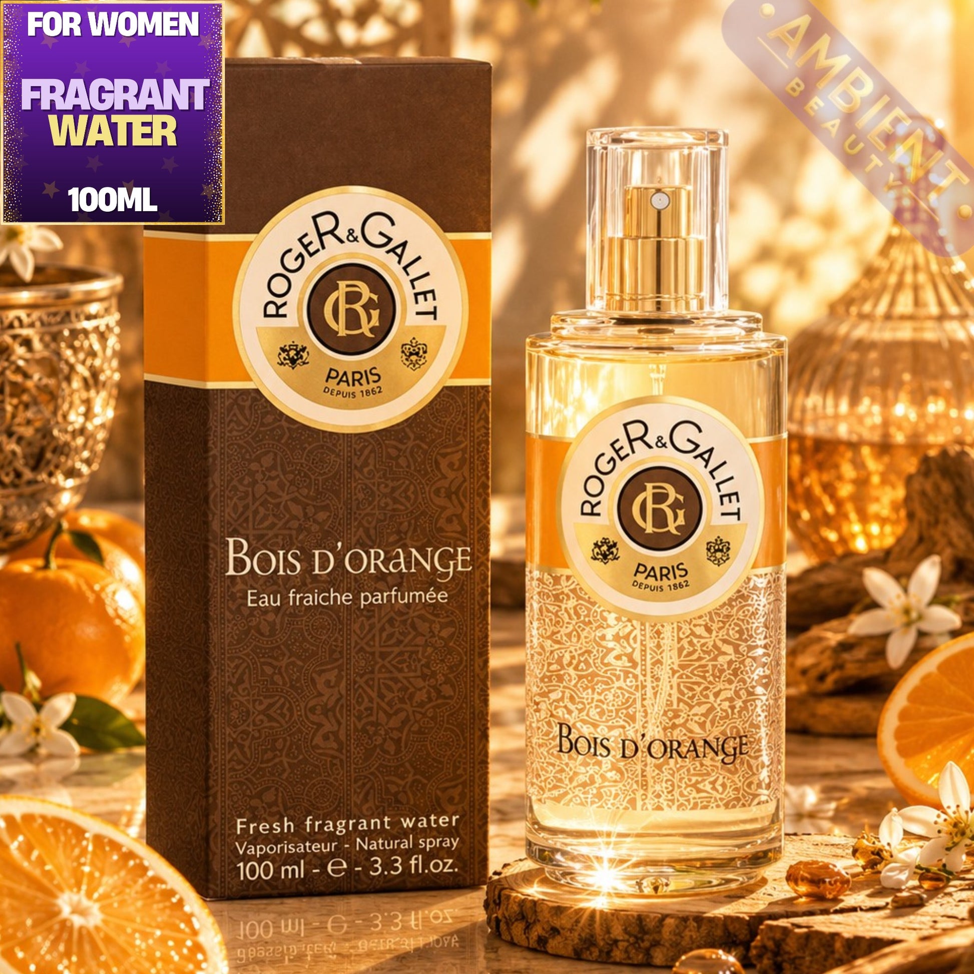Roger & Gallet Bois d'Orange Wellbeing Fragrant Water Bottle