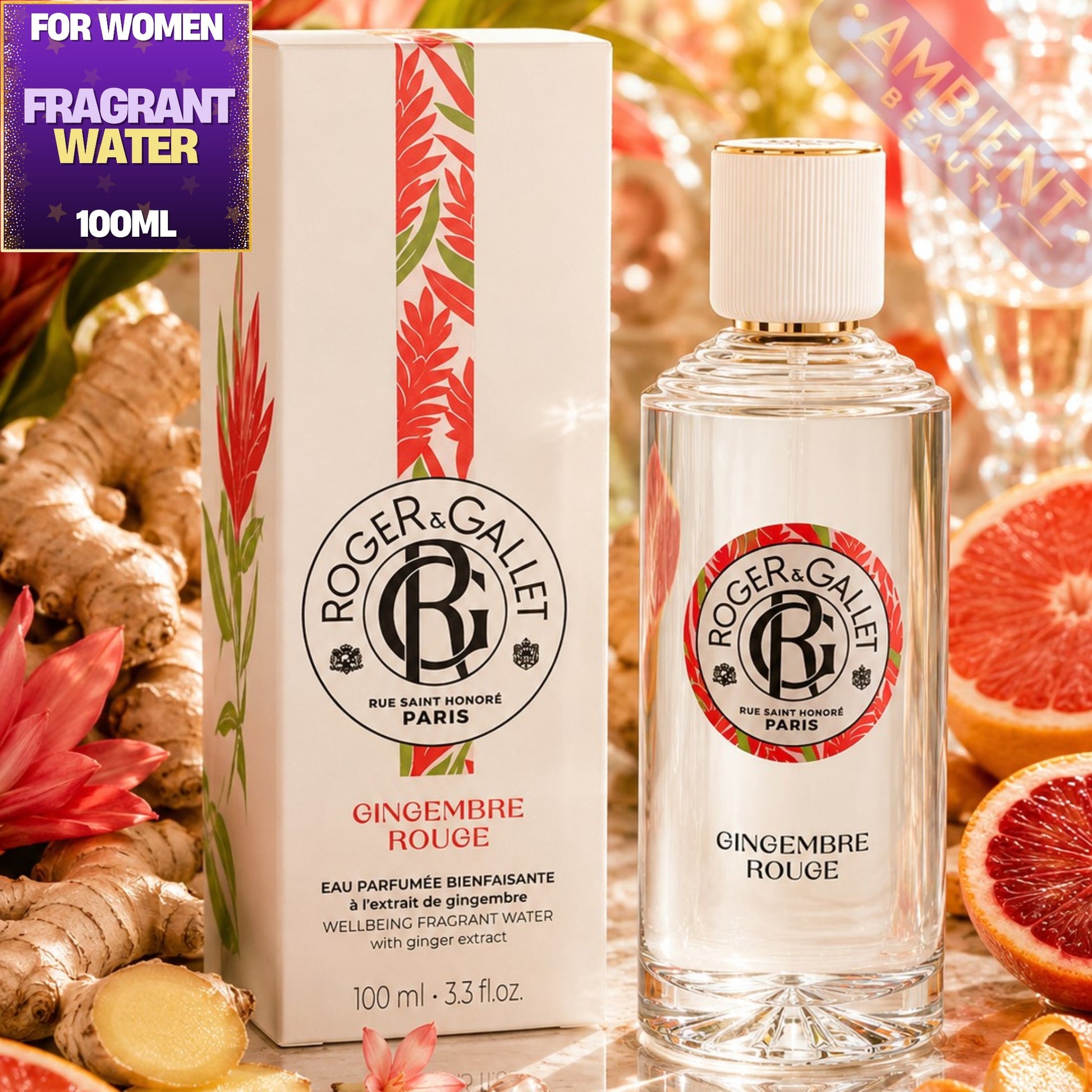 Roger & Gallet Gingembre Rouge Wellbeing Fragrant Water Bottle