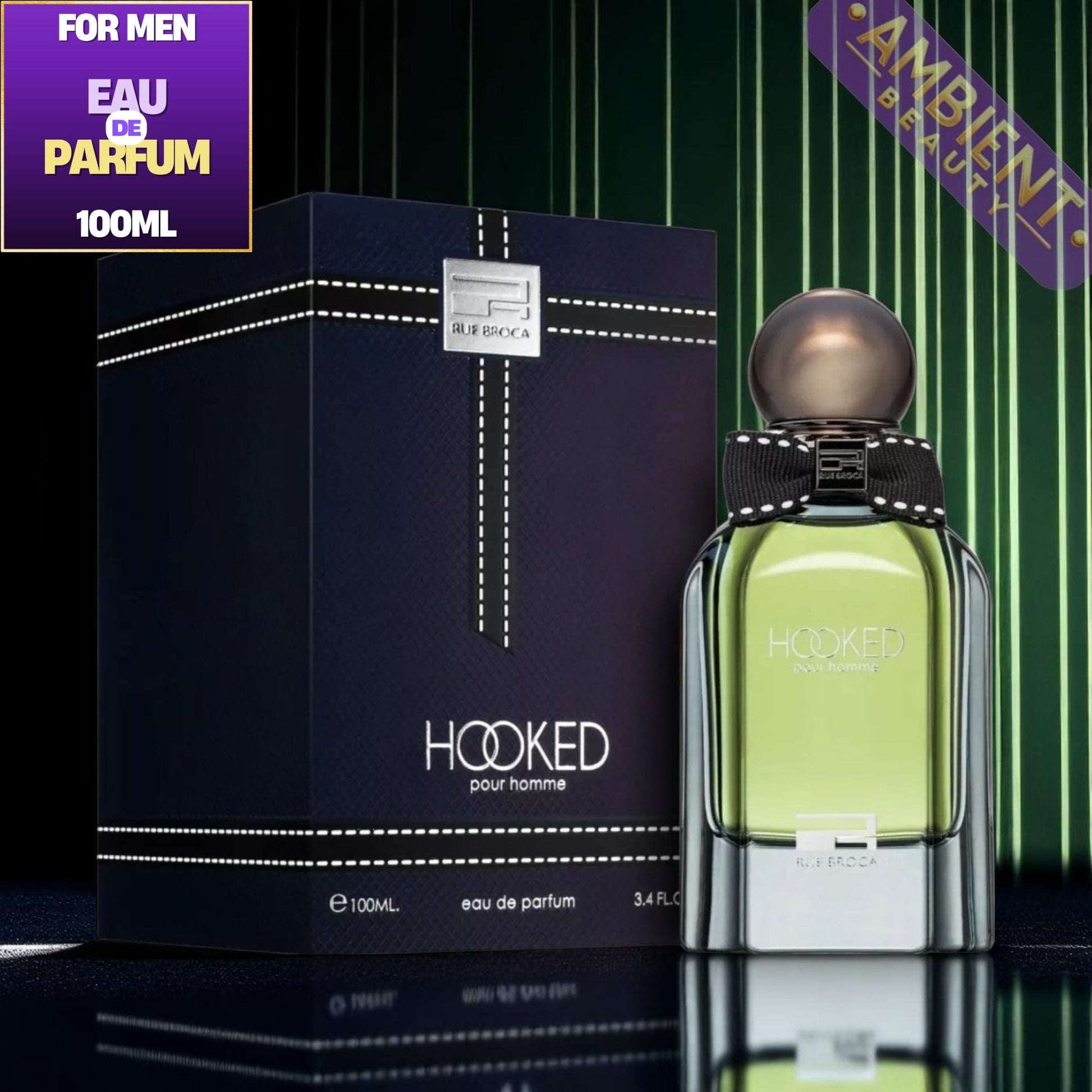 RUE BROCA Hooked Pour Homme Eau De Parfum 100ml by Afnan Afnan Ambient Beauty