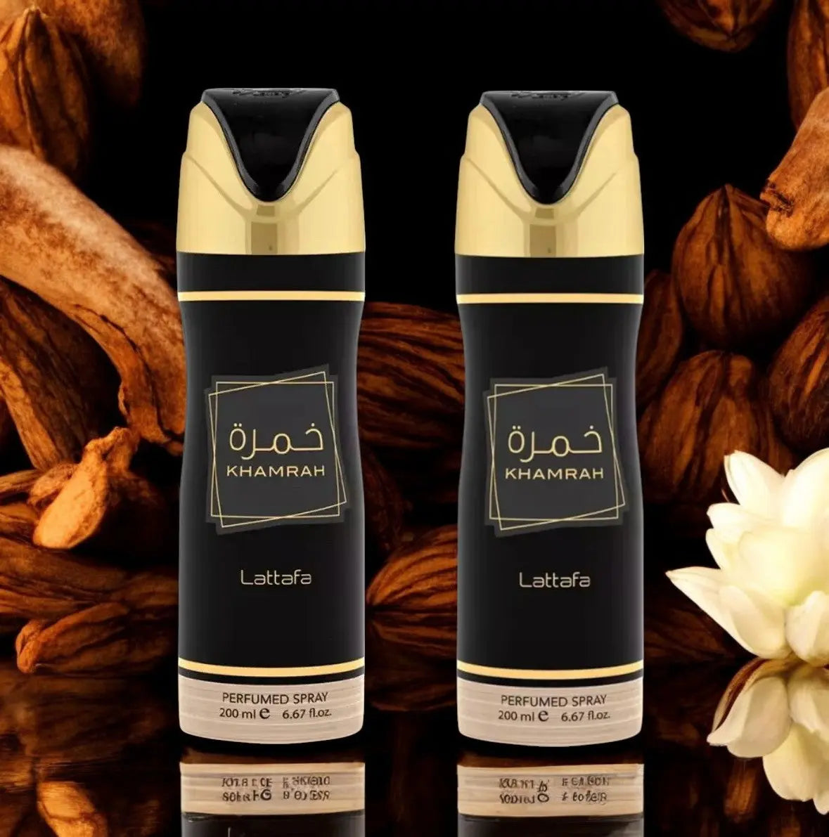 LATTAFA Khamrah Body Spray 200ml Duo Pack For Men & Women LattafaAmbient Beauty