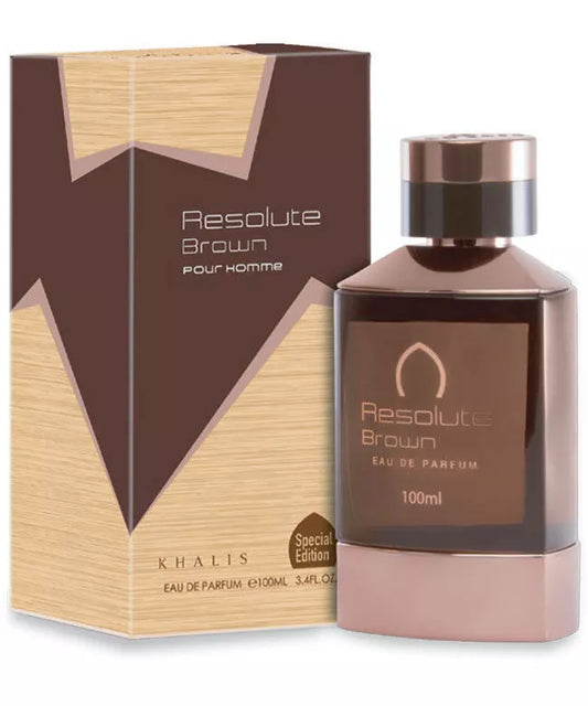 KHALIS Resolute Brown Pour Homme Special Edition Eau De Parfum 100ml