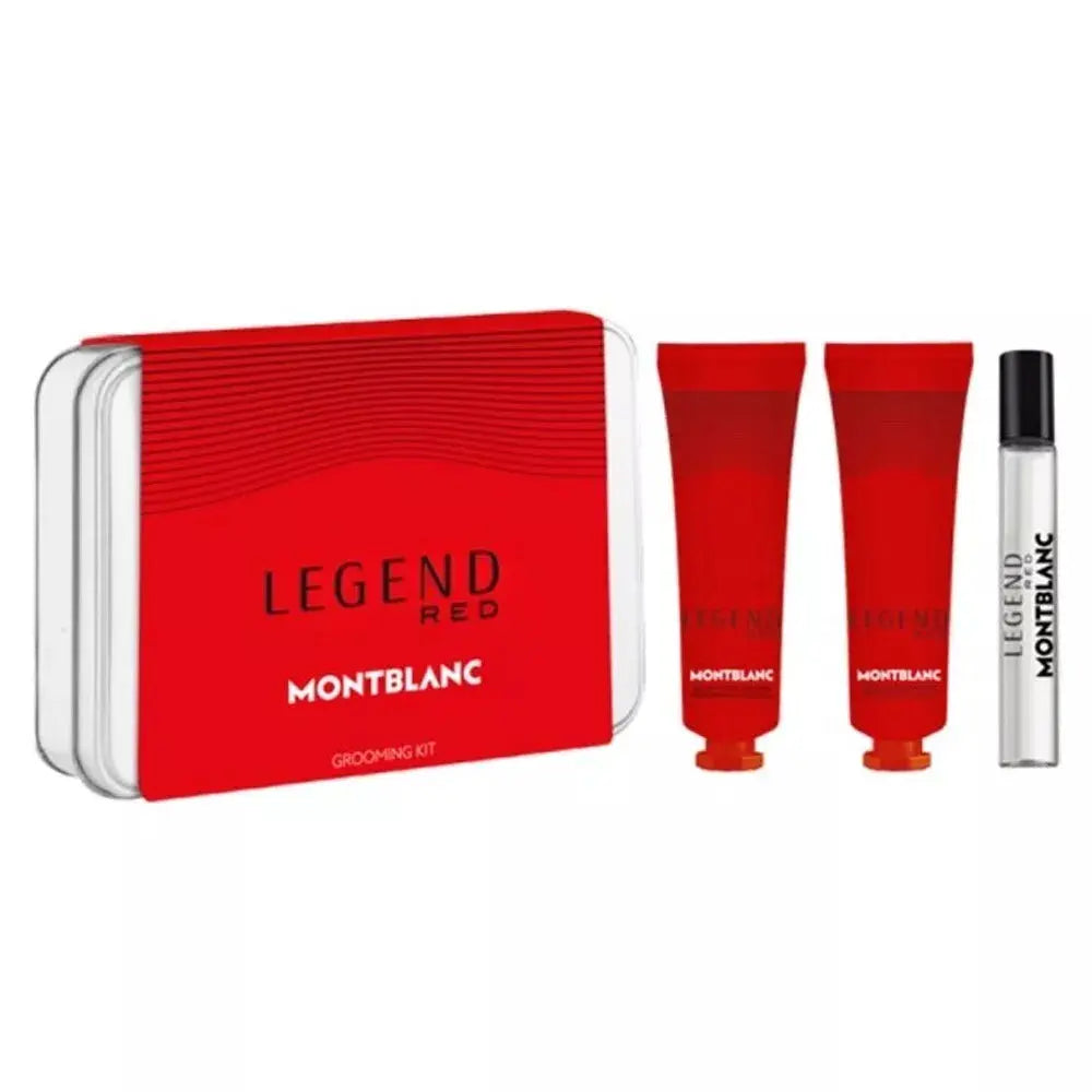 MONTBLANC Legend Red Eau De Parfum  7.5ml + Face Cream 30ml + Cleansing Gel 30ml Grooming Kit MontblancAmbient Beauty