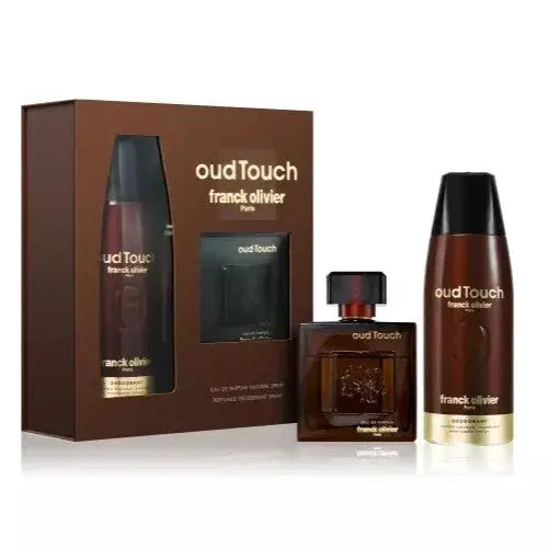 FRANCK OLIVIER Oud Touch Eau de Parfum 100ml with Deodorant 250ml Gift Set Franck OlivierAmbient Beauty