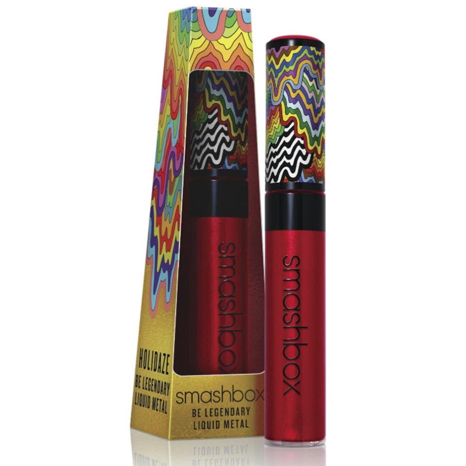 SMASHBOX Be Legendary Liquid Metal Foil Slick Holidaze Edition 8ml Shade Crimson Chrome Smashbox Ambient Beauty
