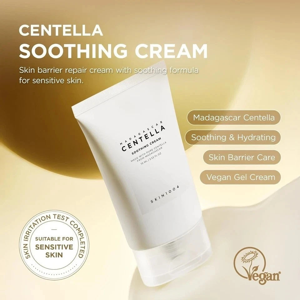 SKIN1004 Madagascar Centella Soothing Cream 75ml For Men and Women
