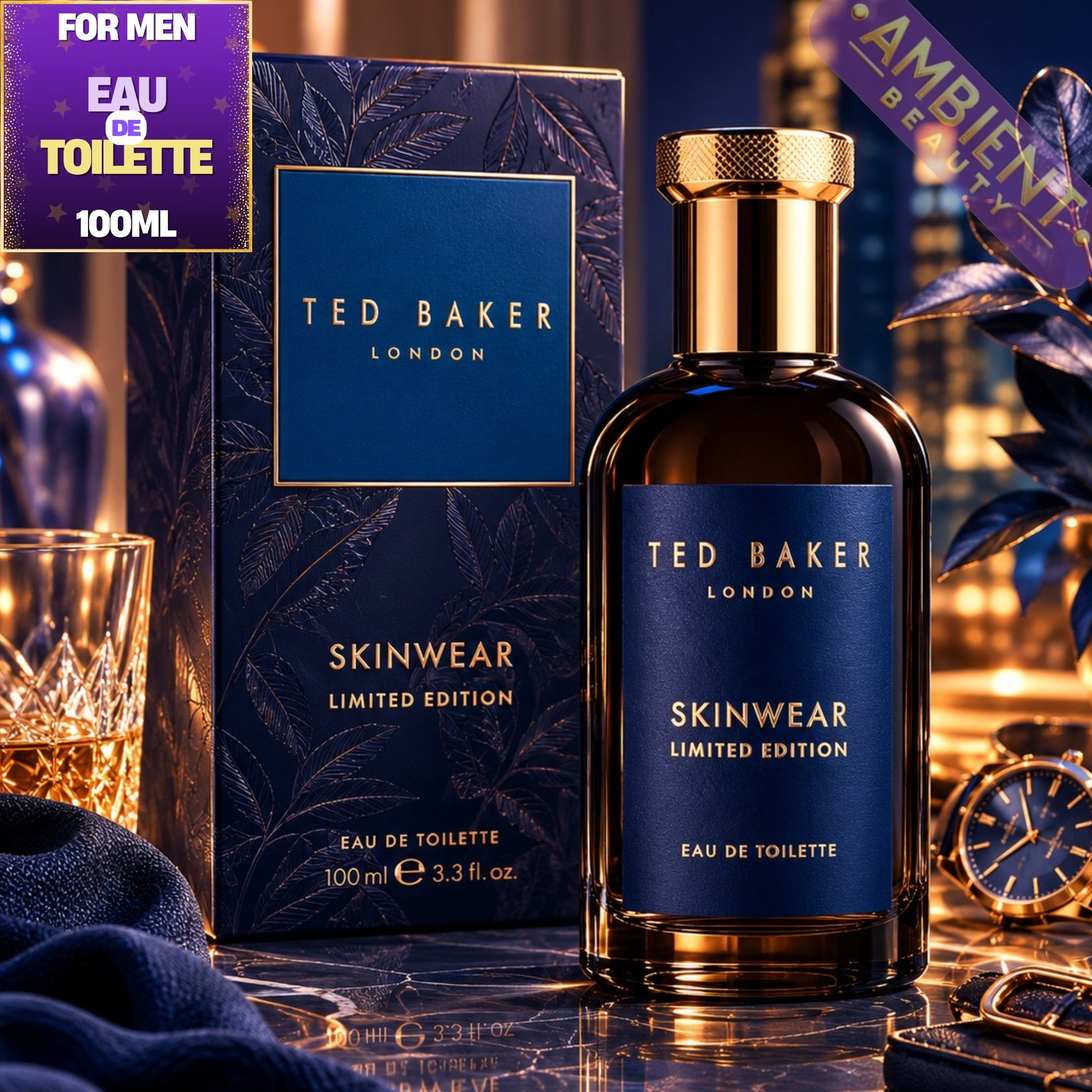 Ted Baker Skinwear Limited Edition Eau de Toilette 100ml Bottle - New Design Box
